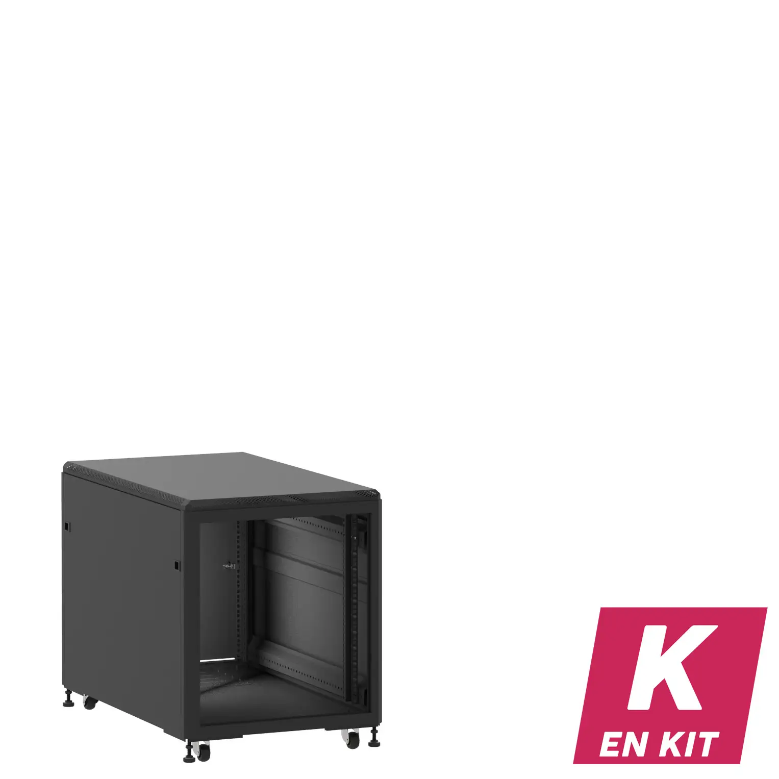 Socamont - Baie serveur Ligne 500 - 19" - 12U - H740xL600xP1000 - Noir - En Kit - ZP/SP/PL (réf. 512610KZPSPPL)