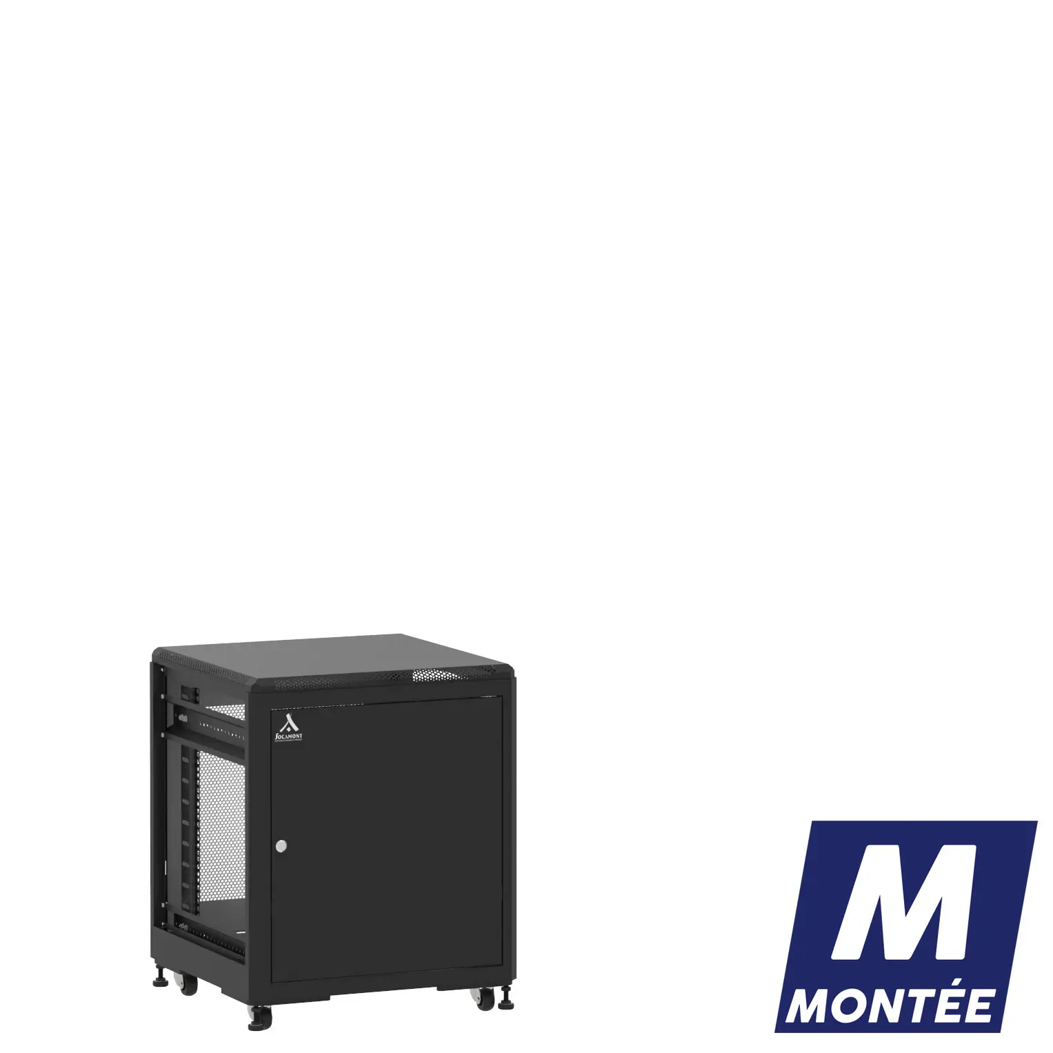 Socamont - Baie serveur Ligne 500 - 19" - 12U - H740xL600xP600 - Noir - Monté - SP/SA/ZL (réf. 51266MSPSAZL)