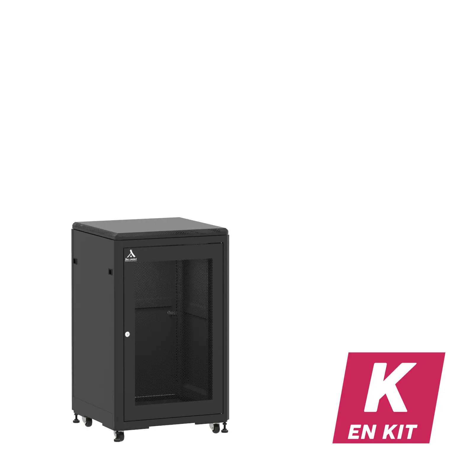 Socamont - Baie serveur Ligne 500 - 19" - 18U - H1007xL600xP600 - Noir - En Kit - SA/SP/PL (réf. 51866KSASPPL)