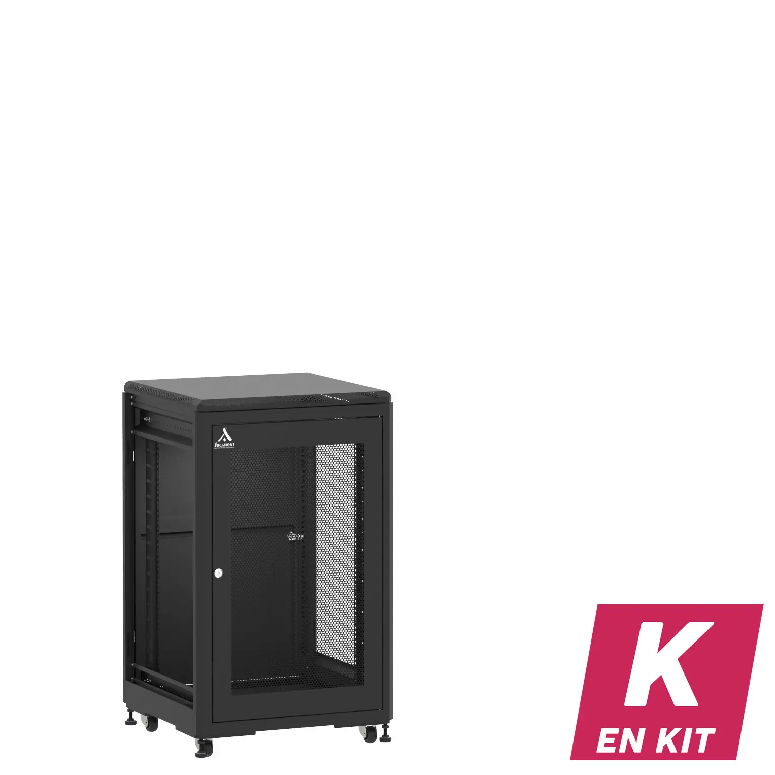 Socamont - Baie serveur Ligne 500 - 19" - 18U - H1007xL600xP600 - Noir - En Kit - SA/SP/ZL (réf. 51866KSASPZL)