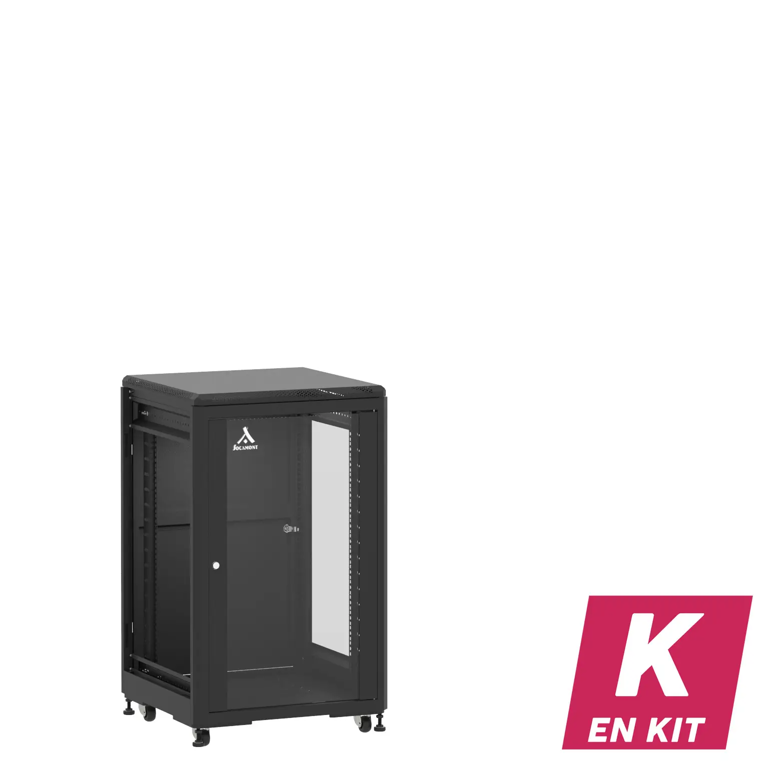 Socamont - Baie serveur Ligne 500 - 19" - 18U - H1007xL600xP600 - Noir - En Kit - SV/SP/ZL (réf. 51866KSVSPZL)