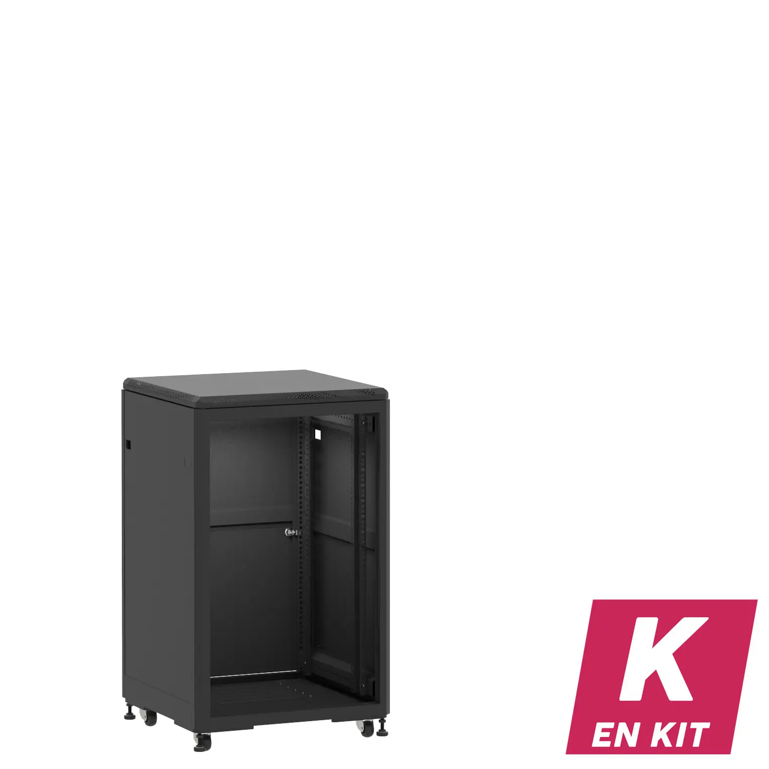 Socamont - Baie serveur Ligne 500 - 19" - 18U - H1007xL600xP600 - Noir - En Kit - ZP/SP/PL (réf. 51866KZPSPPL)