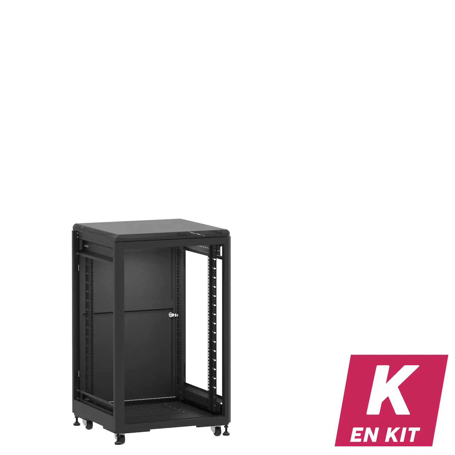 Socamont - Baie serveur Ligne 500 - 19" - 18U - H1007xL600xP600 - Noir - En Kit - ZP/SP/ZL (réf. 51866KZPSPZL)