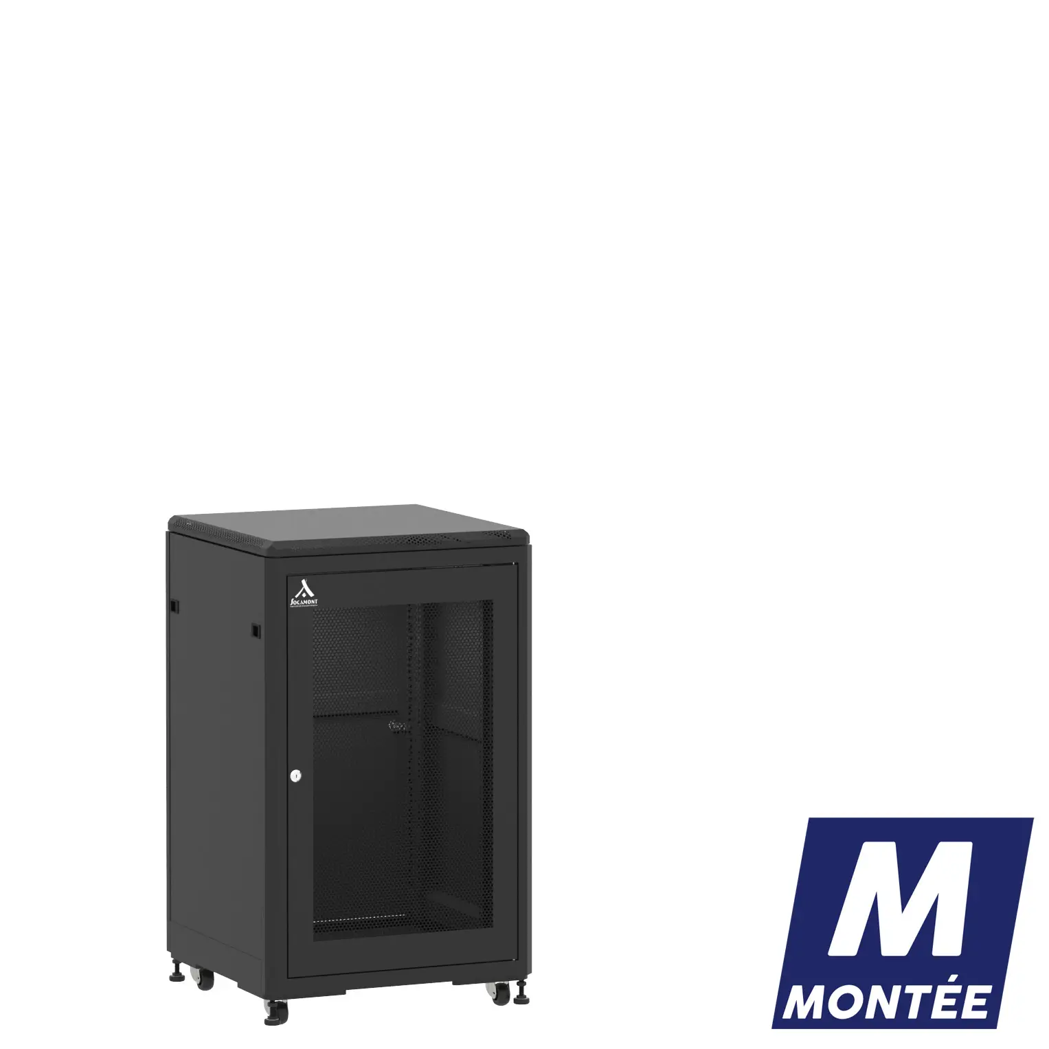 Socamont - Baie serveur Ligne 500 - 19" - 18U - H1007xL600xP600 - Noir - Monté - SA/SP/PL (réf. 51866MSASPPL)