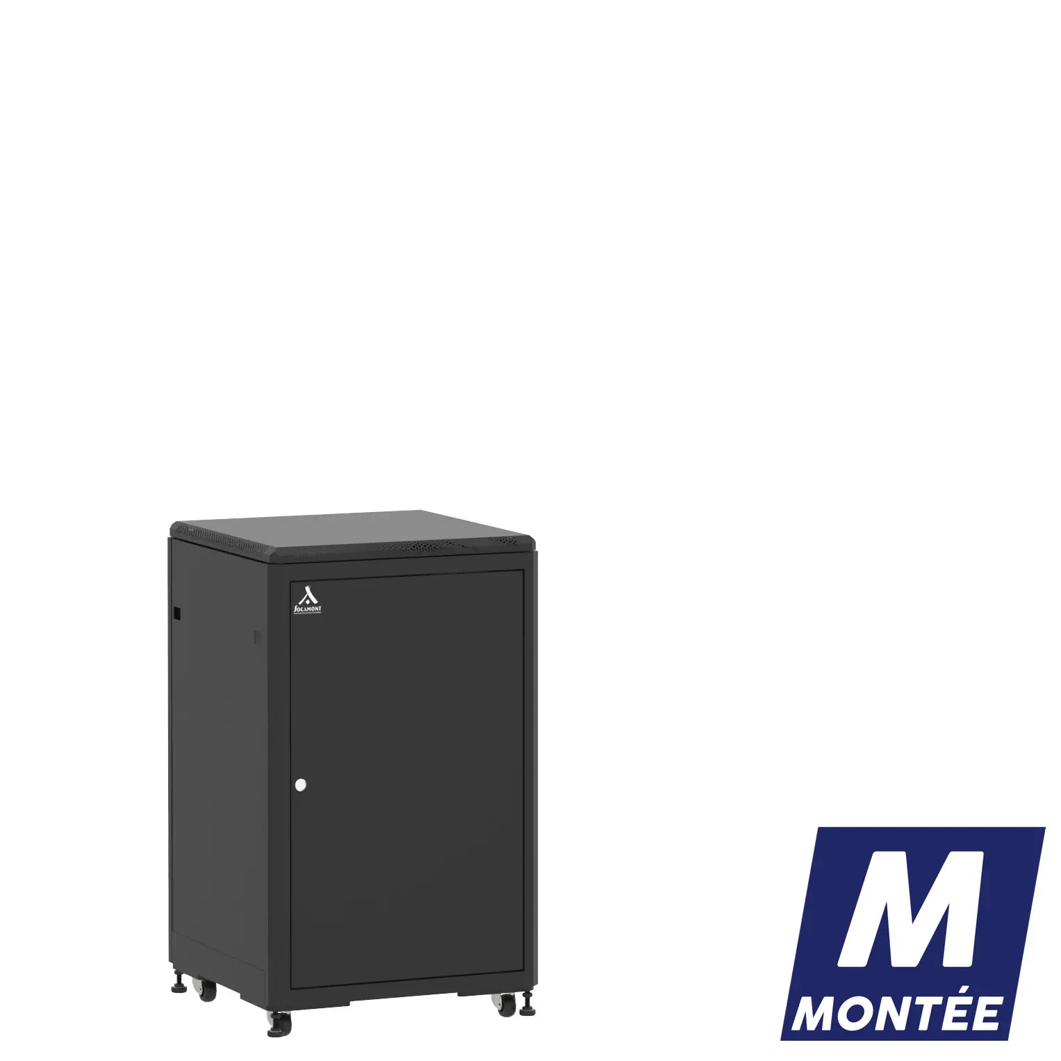 Socamont - Baie serveur Ligne 500 - 19" - 18U - H1007xL600xP600 - Noir - Monté - SP/PP/PL (réf. 51866MSPPPPL)