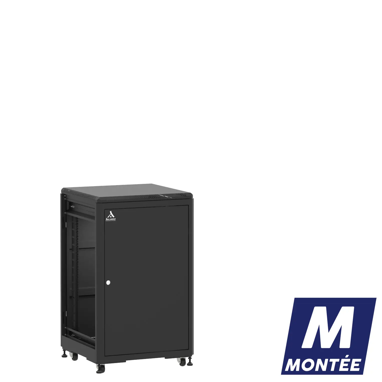 Socamont - Baie serveur Ligne 500 - 19" - 18U - H1007xL600xP600 - Noir - Monté - SP/SP/ZL (réf. 51866MSPSPZL)