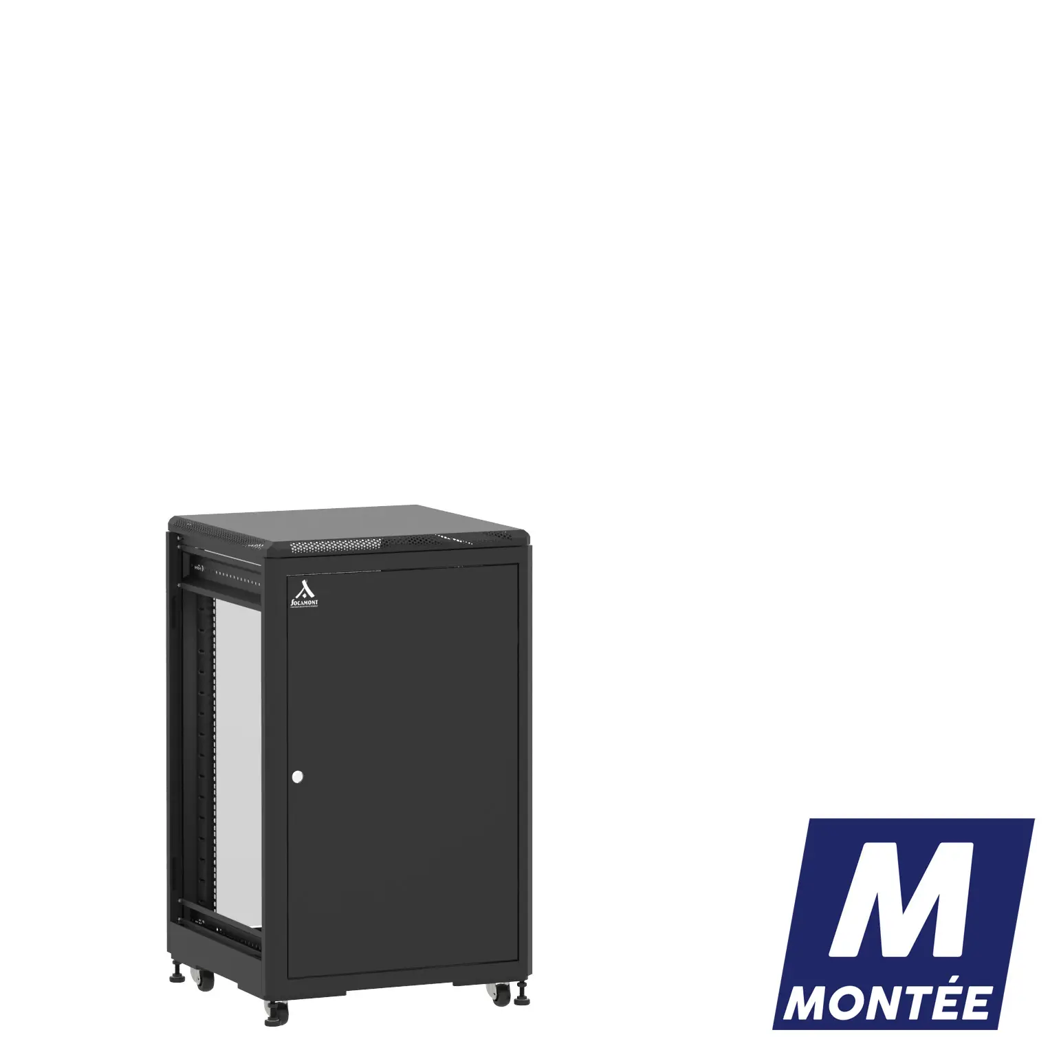 Socamont - Baie serveur Ligne 500 - 19" - 18U - H1007xL600xP600 - Noir - Monté - SP/SV/ZL (réf. 51866MSPSVZL)