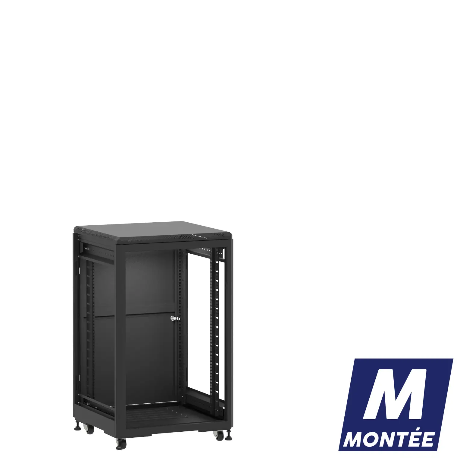 Socamont - Baie serveur Ligne 500 - 19" - 18U - H1007xL600xP600 - Noir - Monté - ZP/SP/ZL (réf. 51866MZPSPZL)