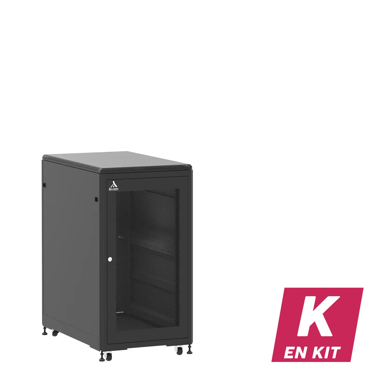 Socamont - Baie serveur Ligne 500 - 19" - 21U - H1141xL600xP1000 - Noir - En Kit - SA/SP/PL (réf. 521610KSASPPL)