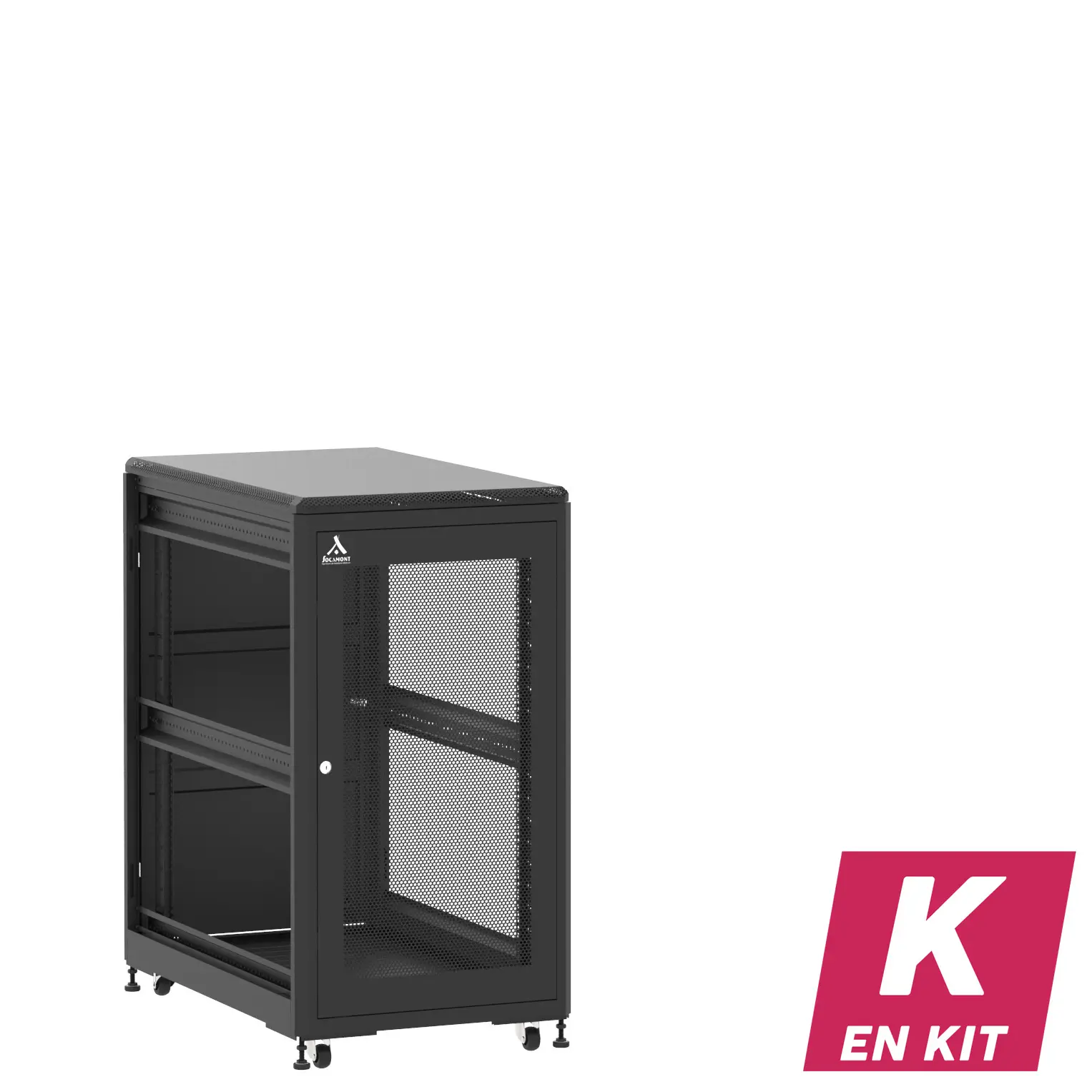 Socamont - Baie serveur Ligne 500 - 19" - 21U - H1141xL600xP1000 - Noir - En Kit - SA/SP/ZL (réf. 521610KSASPZL)