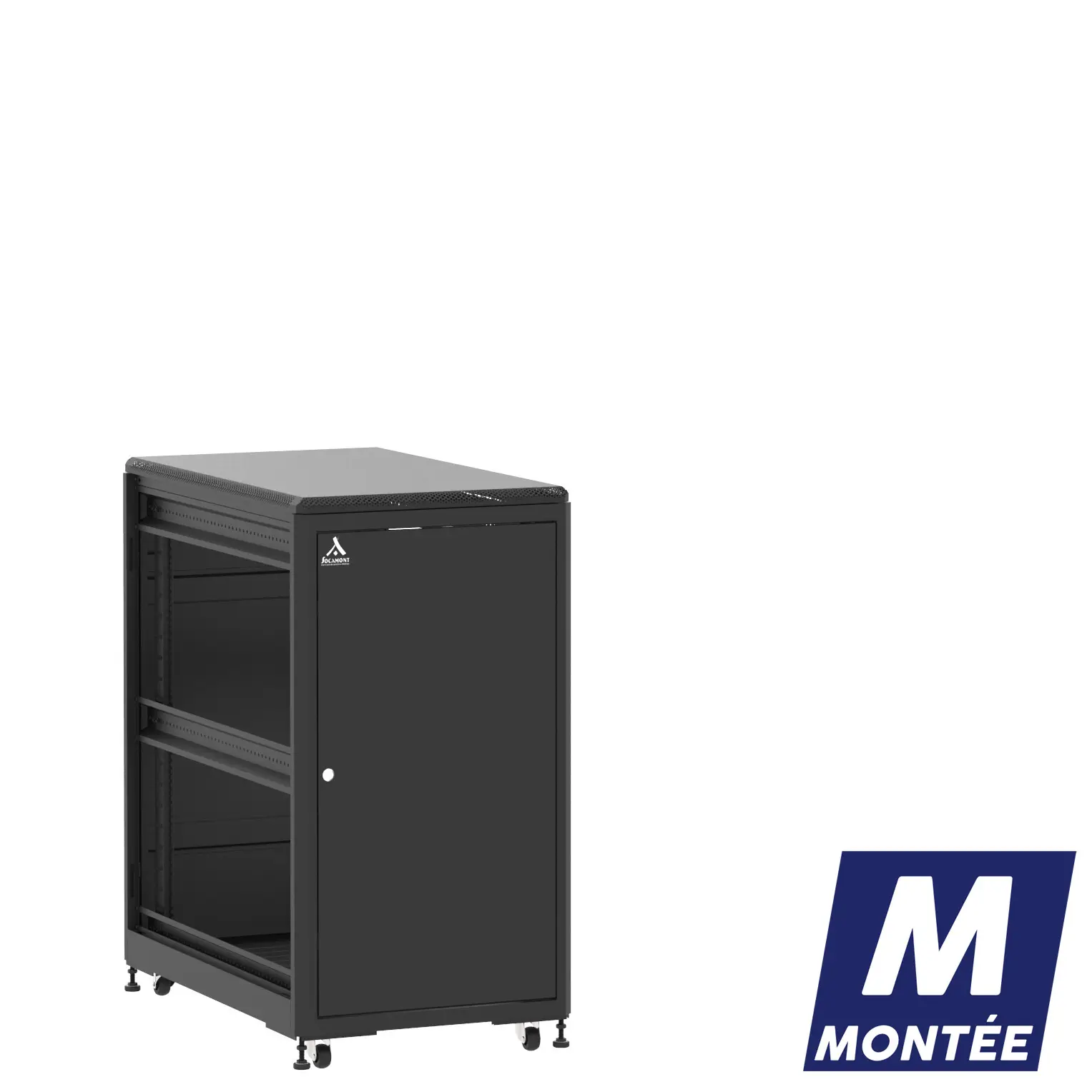 Socamont - Baie serveur Ligne 500 - 19" - 21U - H1141xL600xP1000 - Noir - Monté - SP/PP/ZL (réf. 521610MSPPPZL)