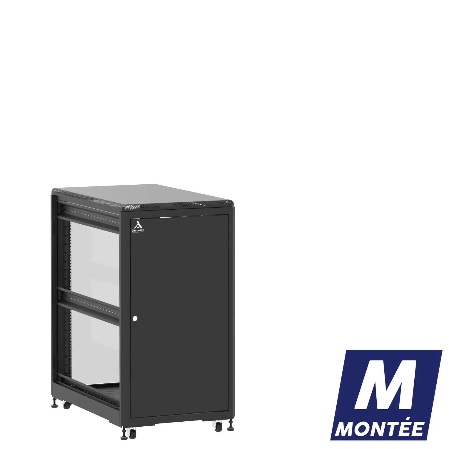 Socamont - Baie serveur Ligne 500 - 19" - 21U - H1141xL600xP1000 - Noir - Monté - SP/SV/ZL (réf. 521610MSPSVZL)