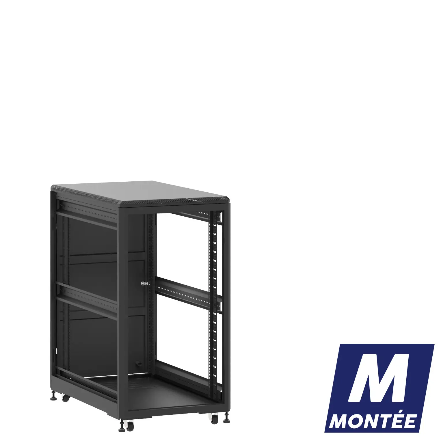 Socamont - Baie serveur Ligne 500 - 19" - 21U - H1141xL600xP1000 - Noir - Monté - ZP/SP/ZL (réf. 521610MZPSPZL)