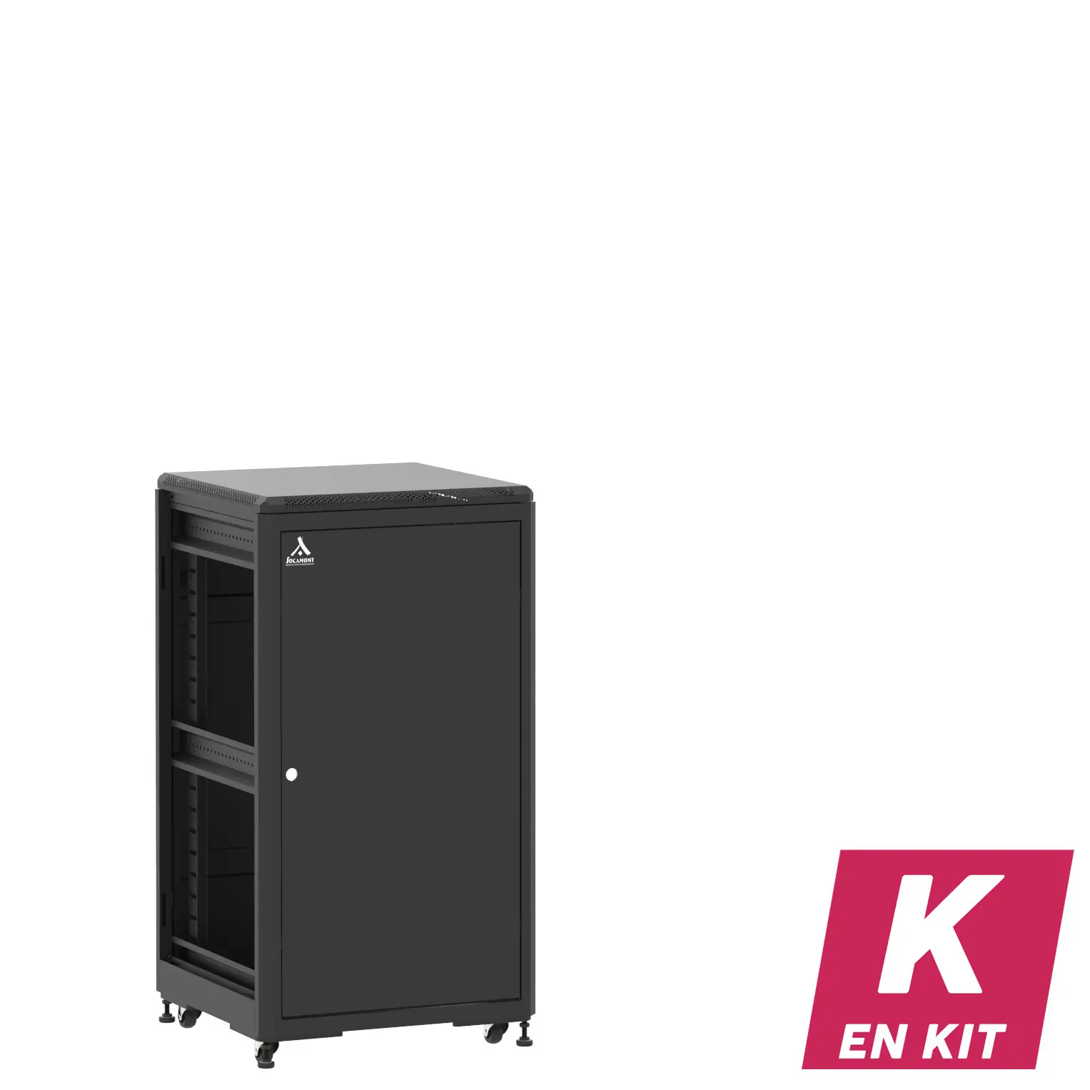 Socamont - Baie serveur Ligne 500 - 19" - 21U - H1141xL600xP600 - Noir - En Kit - SP/PP/ZL (réf. 52166KSPPPZL)