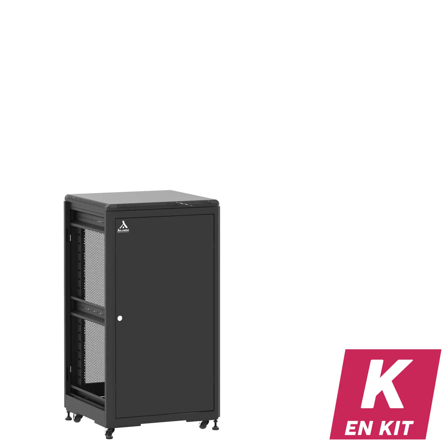Socamont - Baie serveur Ligne 500 - 19" - 21U - H1141xL600xP600 - Noir - En Kit - SP/SA/ZL (réf. 52166KSPSAZL)