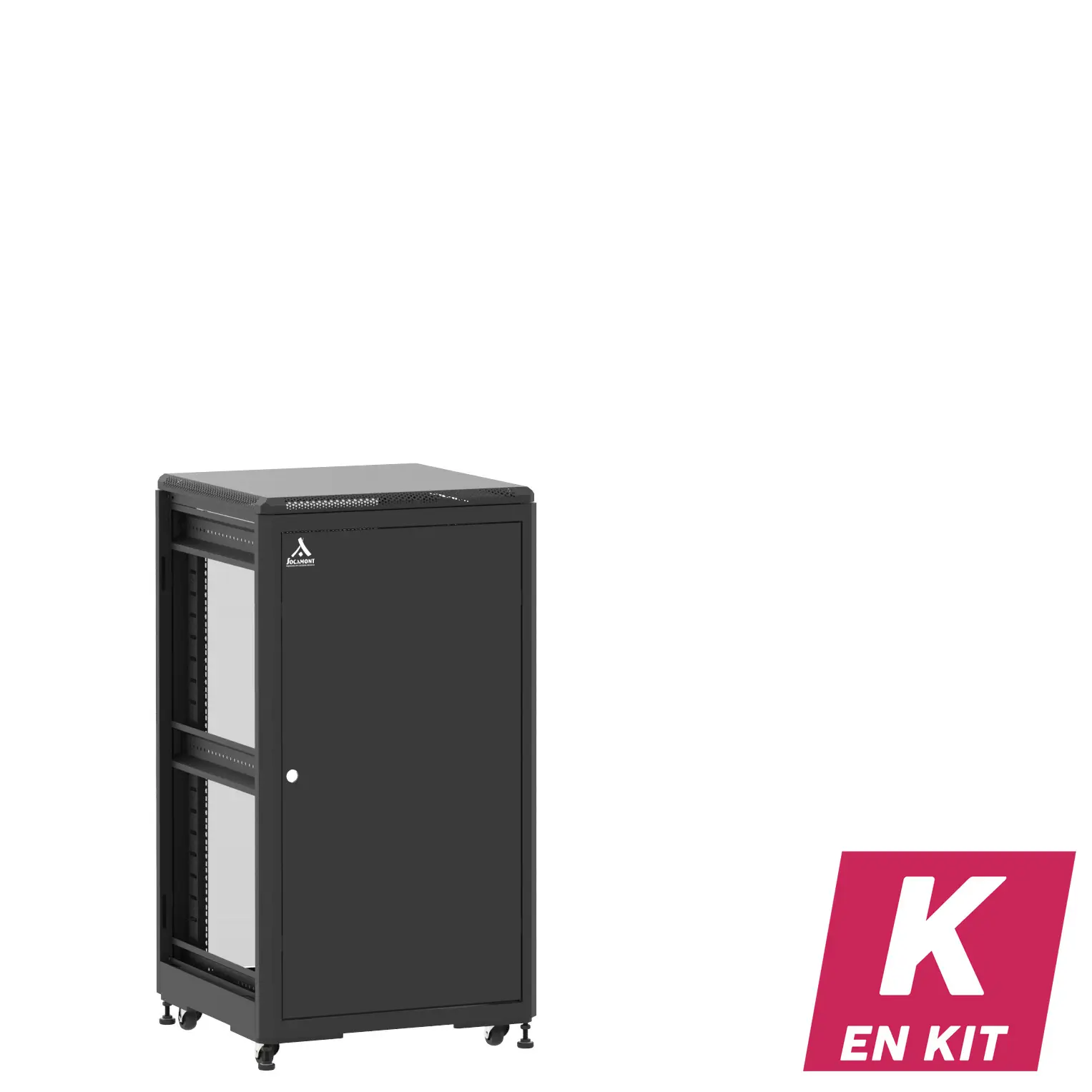 Socamont - Baie serveur Ligne 500 - 19" - 21U - H1141xL600xP600 - Noir - En Kit - SP/SV/ZL (réf. 52166KSPSVZL)