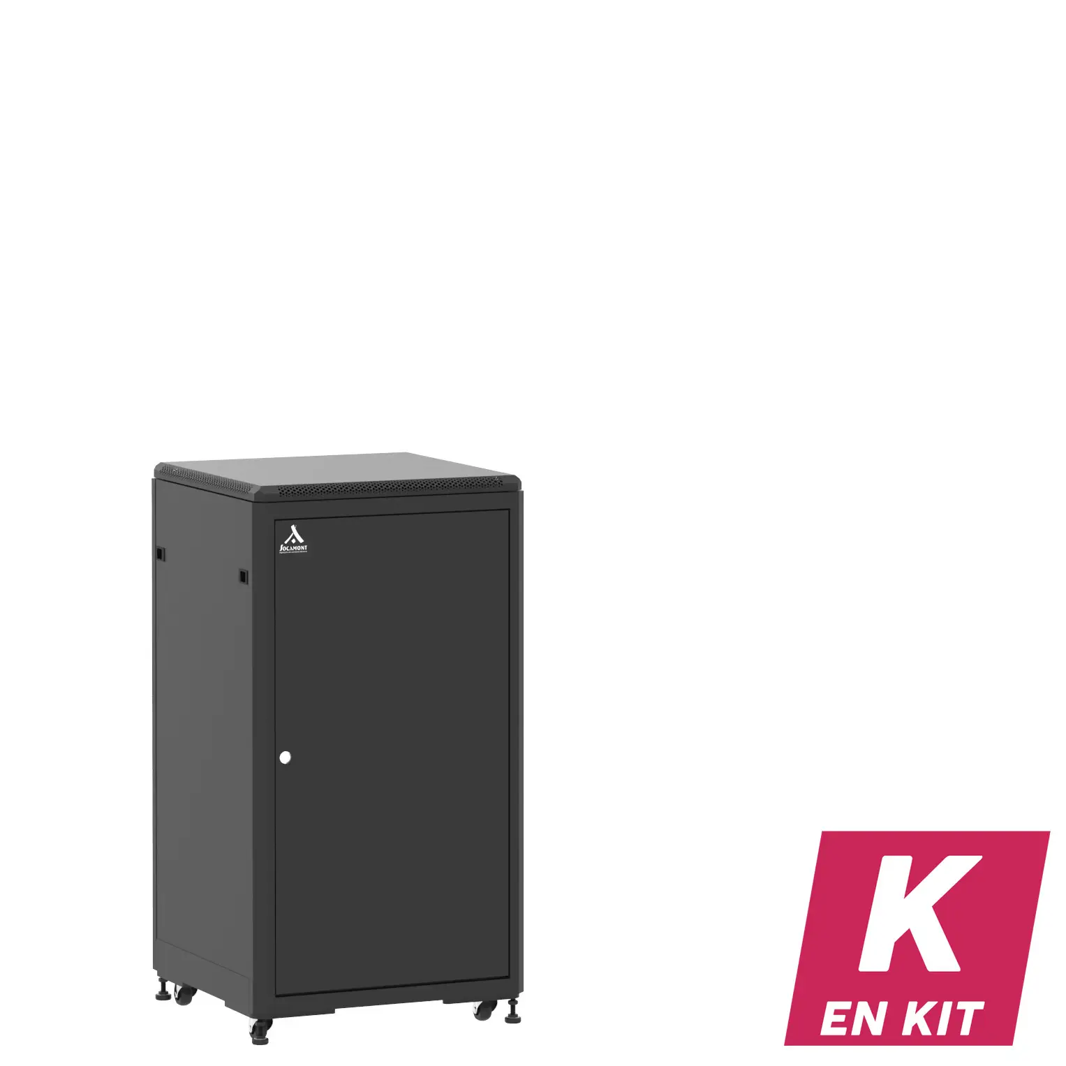 Socamont - Baie serveur Ligne 500 - 19" - 21U - H1141xL600xP600 - Noir - En Kit - SP/ZP/PL (réf. 52166KSPZPPL)