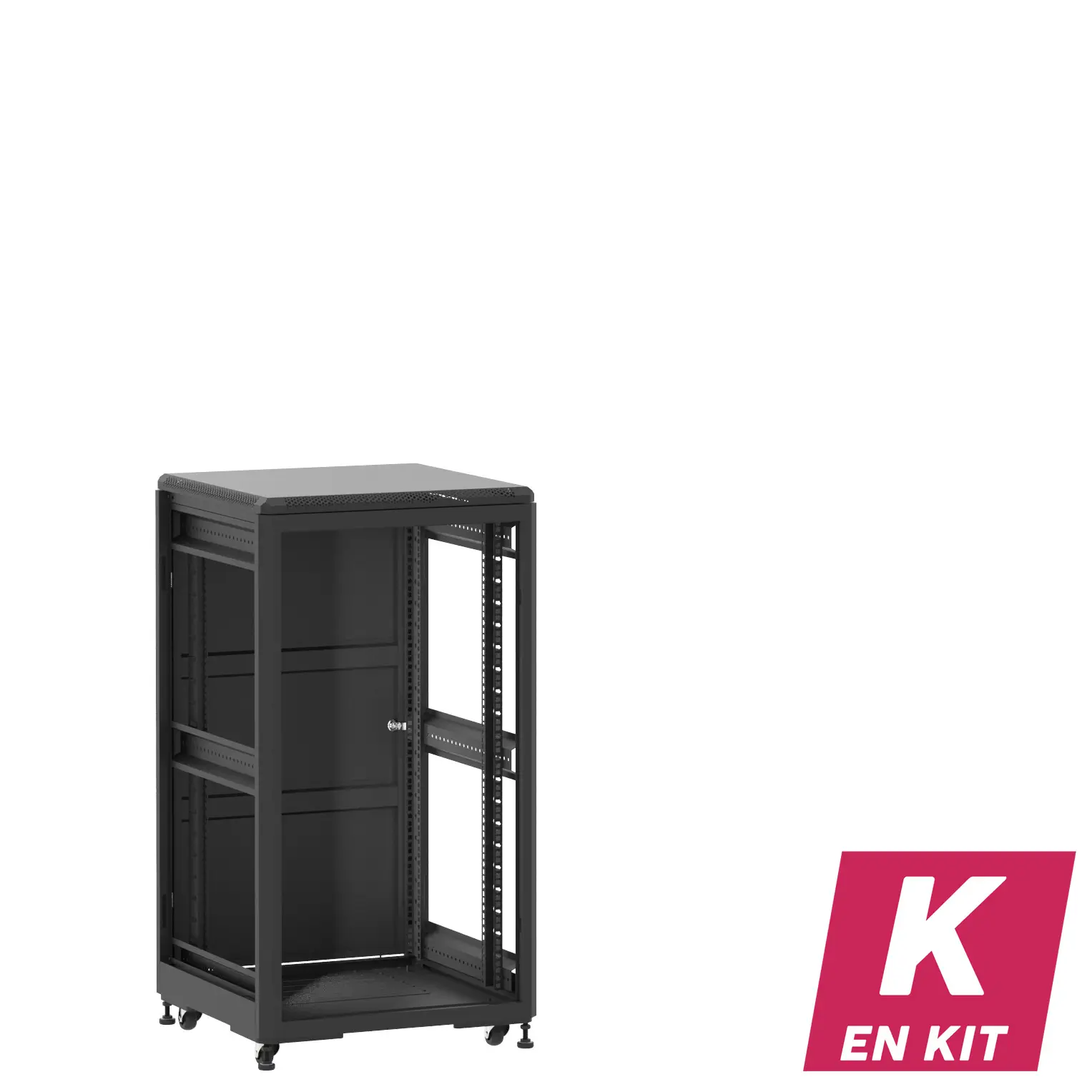 Socamont - Baie serveur Ligne 500 - 19" - 21U - H1141xL600xP600 - Noir - En Kit - ZP/SP/ZL (réf. 52166KZPSPZL)