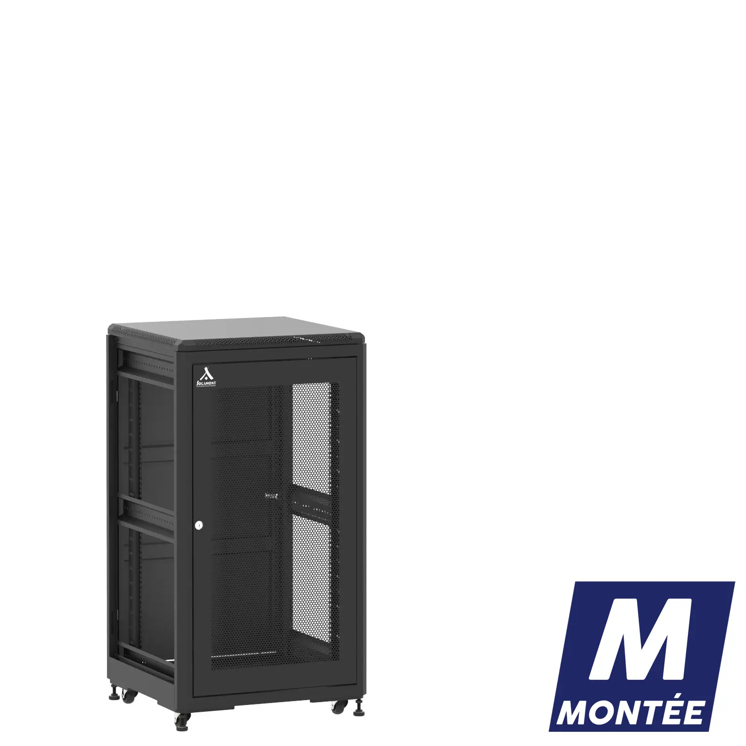 Socamont - Baie serveur Ligne 500 - 19" - 21U - H1141xL600xP600 - Noir - Monté - SA/SP/ZL (réf. 52166MSASPZL)
