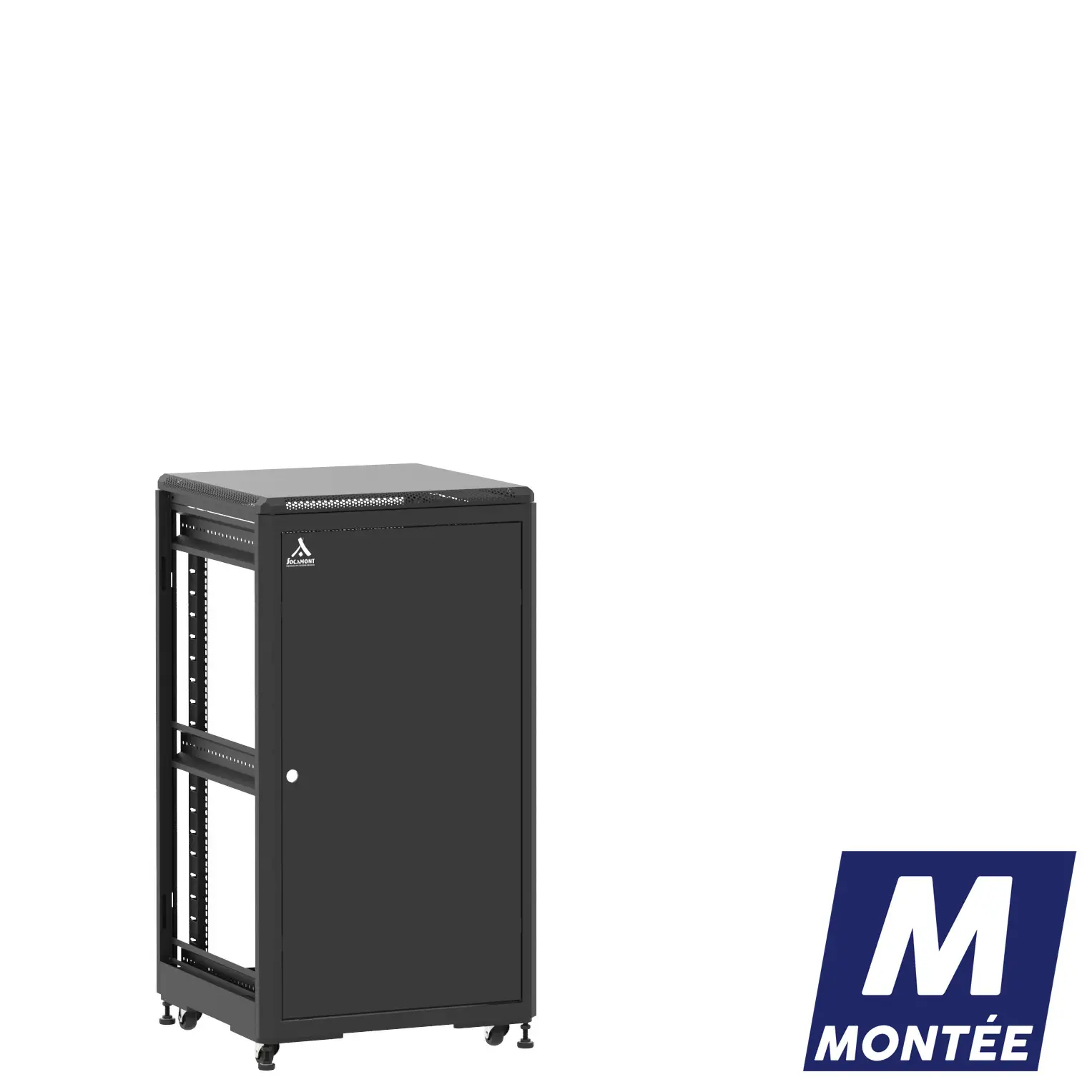 Socamont - Baie serveur Ligne 500 - 19" - 21U - H1141xL600xP600 - Noir - Monté - SP/ZP/ZL (réf. 52166MSPZPZL)