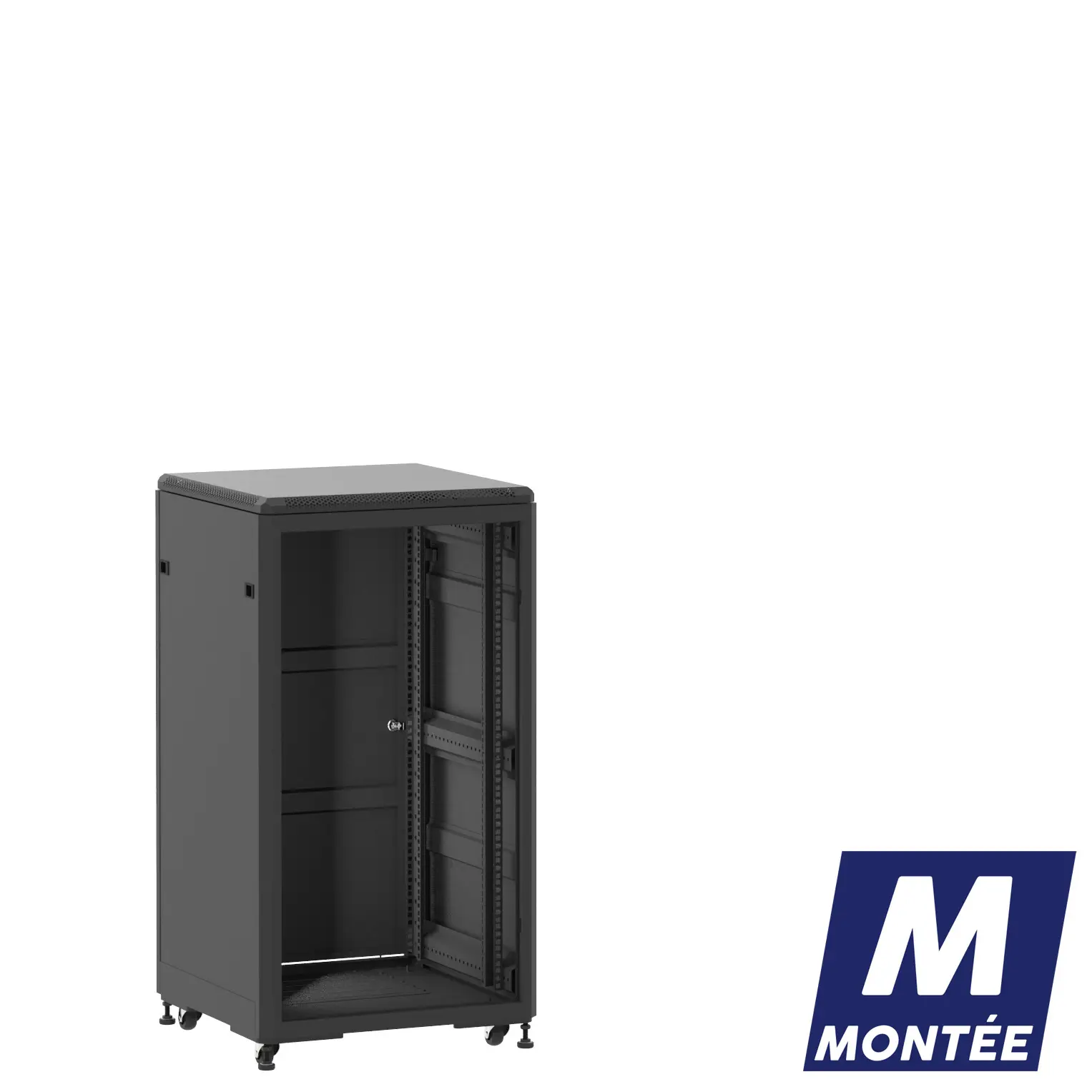 Socamont - Baie serveur Ligne 500 - 19" - 21U - H1141xL600xP600 - Noir - Monté - ZP/SP/PL (réf. 52166MZPSPPL)