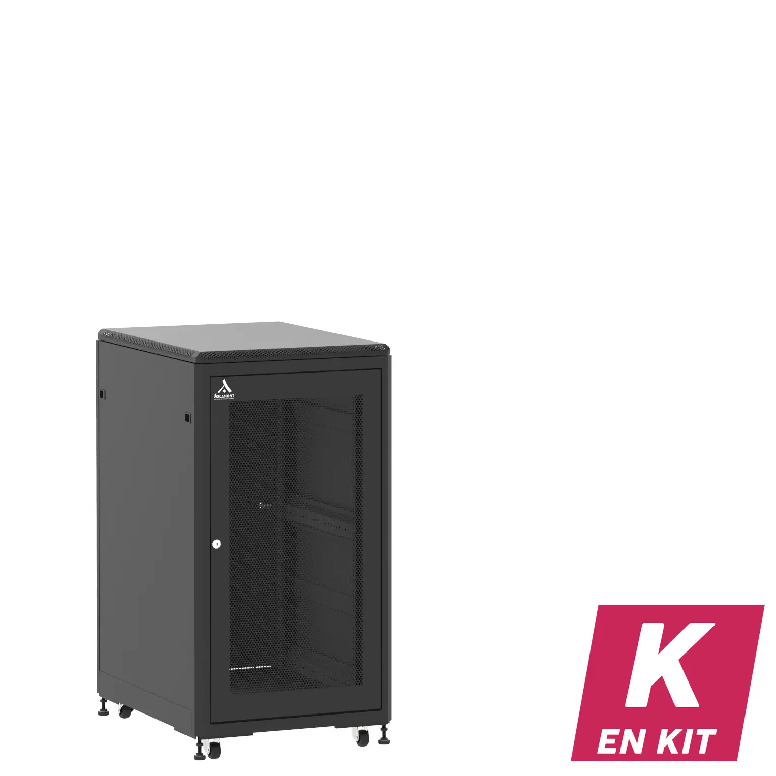 Socamont - Baie serveur Ligne 500 - 19" - 21U - H1141xL600xP800 - Noir - En Kit - SA/SP/PL (réf. 52168KSASPPL)