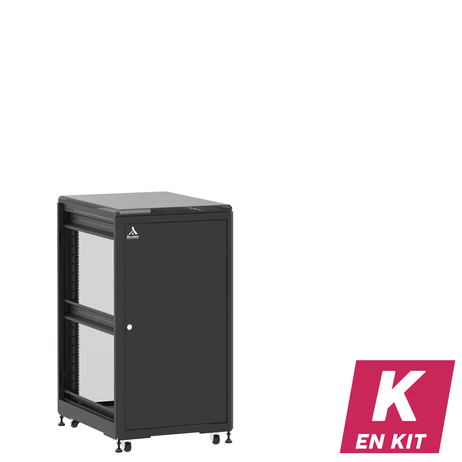 Socamont - Baie serveur Ligne 500 - 19" - 21U - H1141xL600xP800 - Noir - En Kit - SP/SV/ZL (réf. 52168KSPSVZL)