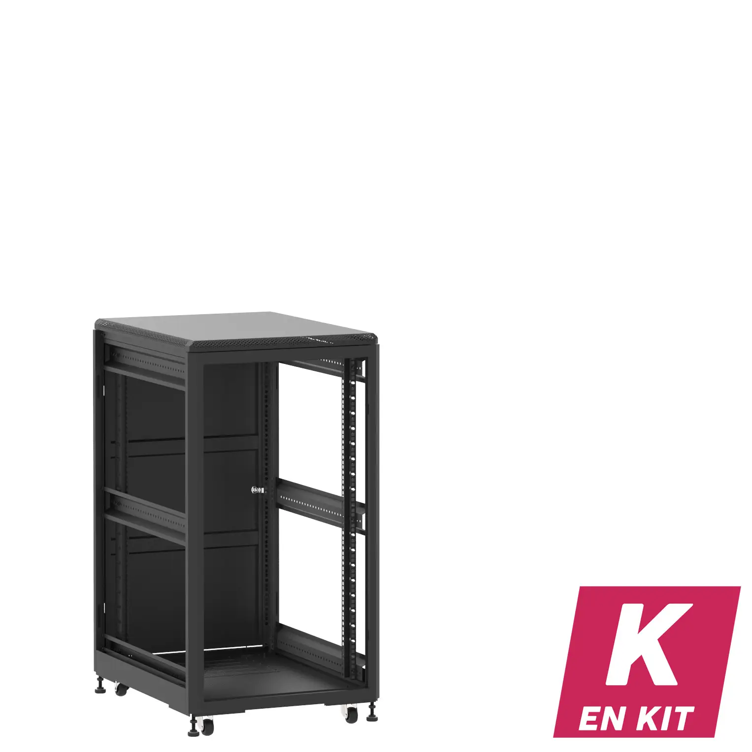 Socamont - Baie serveur Ligne 500 - 19" - 21U - H1141xL600xP800 - Noir - En Kit - ZP/SP/ZL (réf. 52168KZPSPZL)