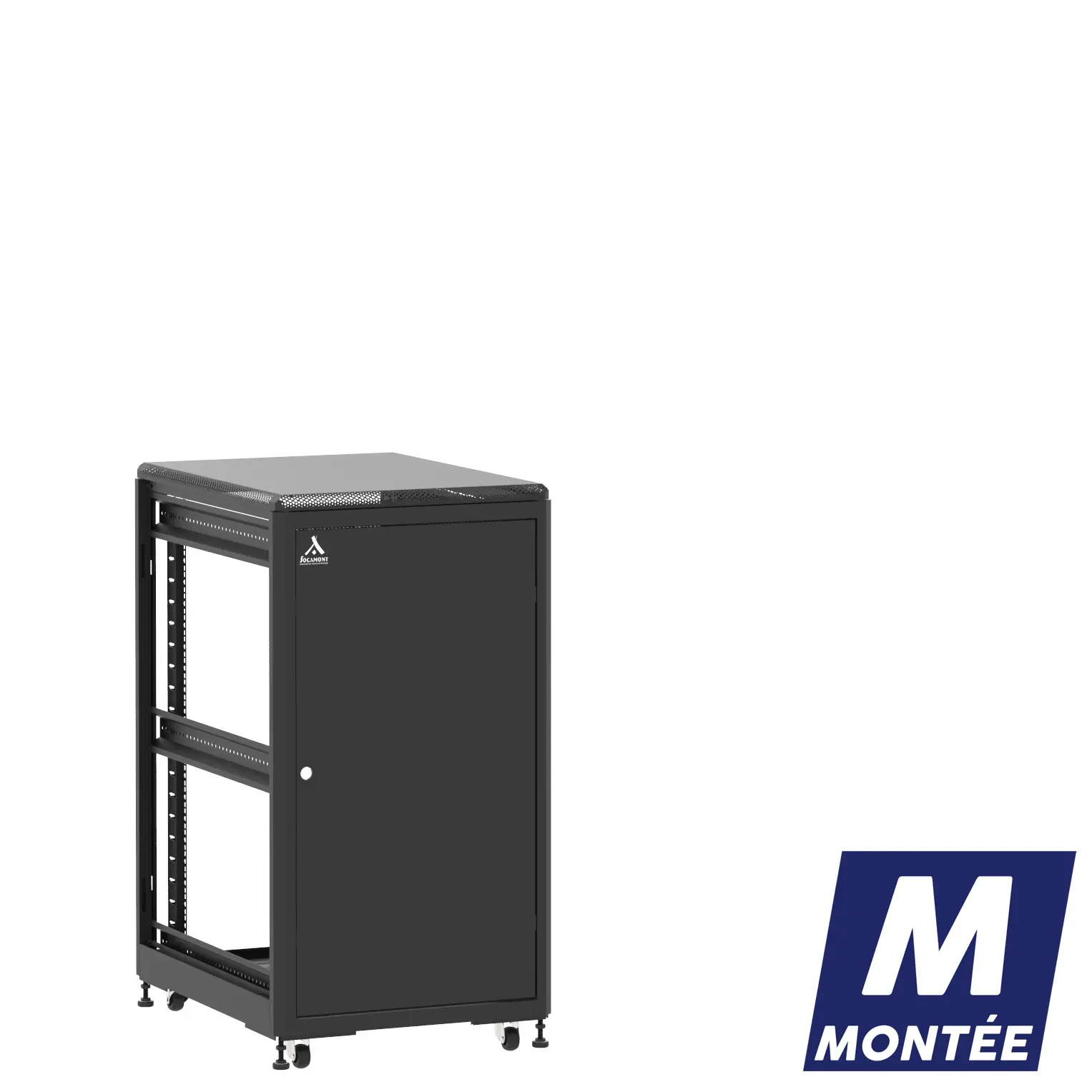Socamont - Baie serveur Ligne 500 - 19" - 21U - H1141xL600xP800 - Noir - Monté - SP/ZP/ZL (réf. 52168MSPZPZL)