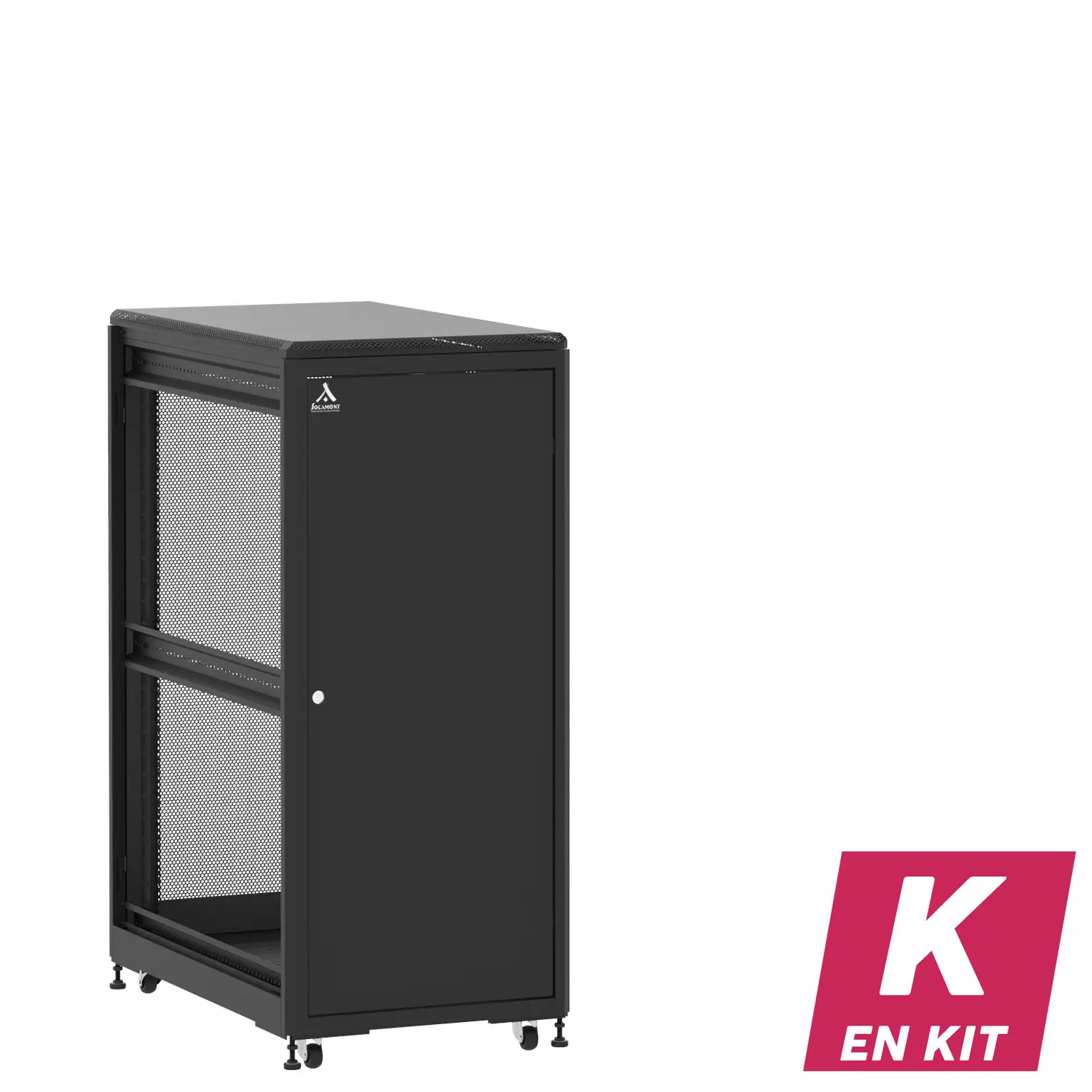 Socamont - Baie serveur Ligne 500 - 19" - 27U - H1407xL600xP1000 - Noir - En Kit - SP/SA/ZL (réf. 527610KSPSAZL)
