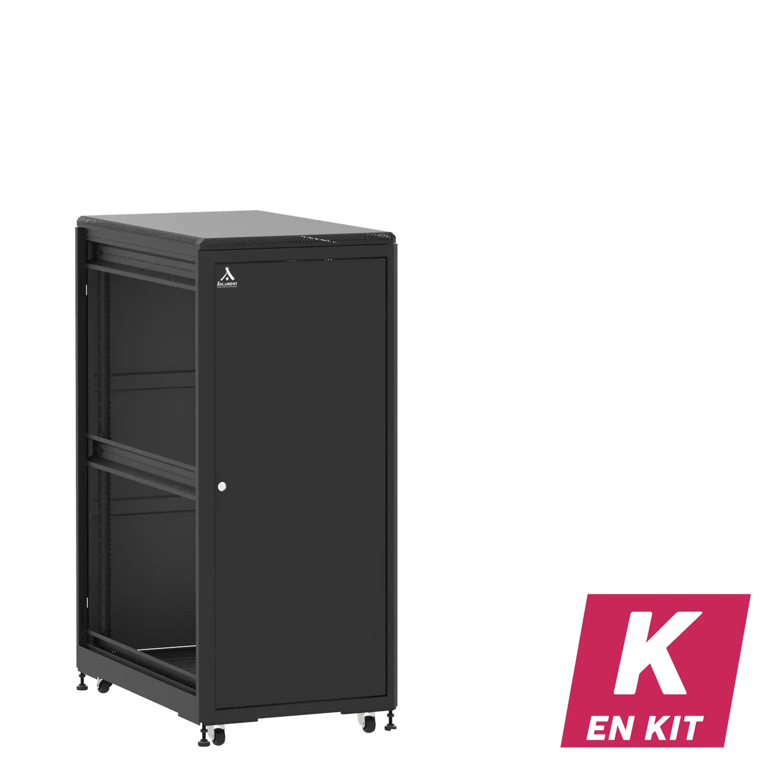Socamont - Baie serveur Ligne 500 - 19" - 27U - H1407xL600xP1000 - Noir - En Kit - SP/SP/ZL (réf. 527610KSPSPZL)