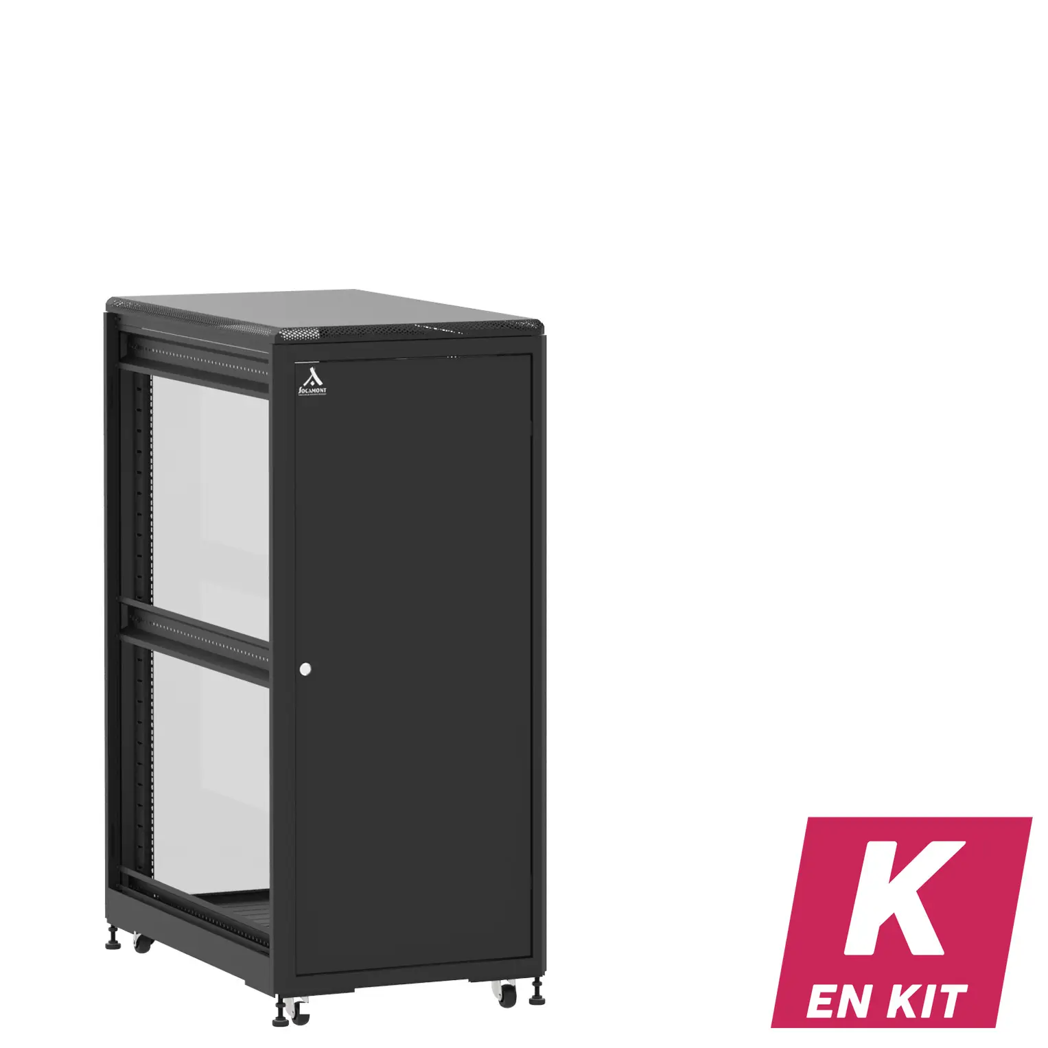Socamont - Baie serveur Ligne 500 - 19" - 27U - H1407xL600xP1000 - Noir - En Kit - SP/SV/ZL (réf. 527610KSPSVZL)
