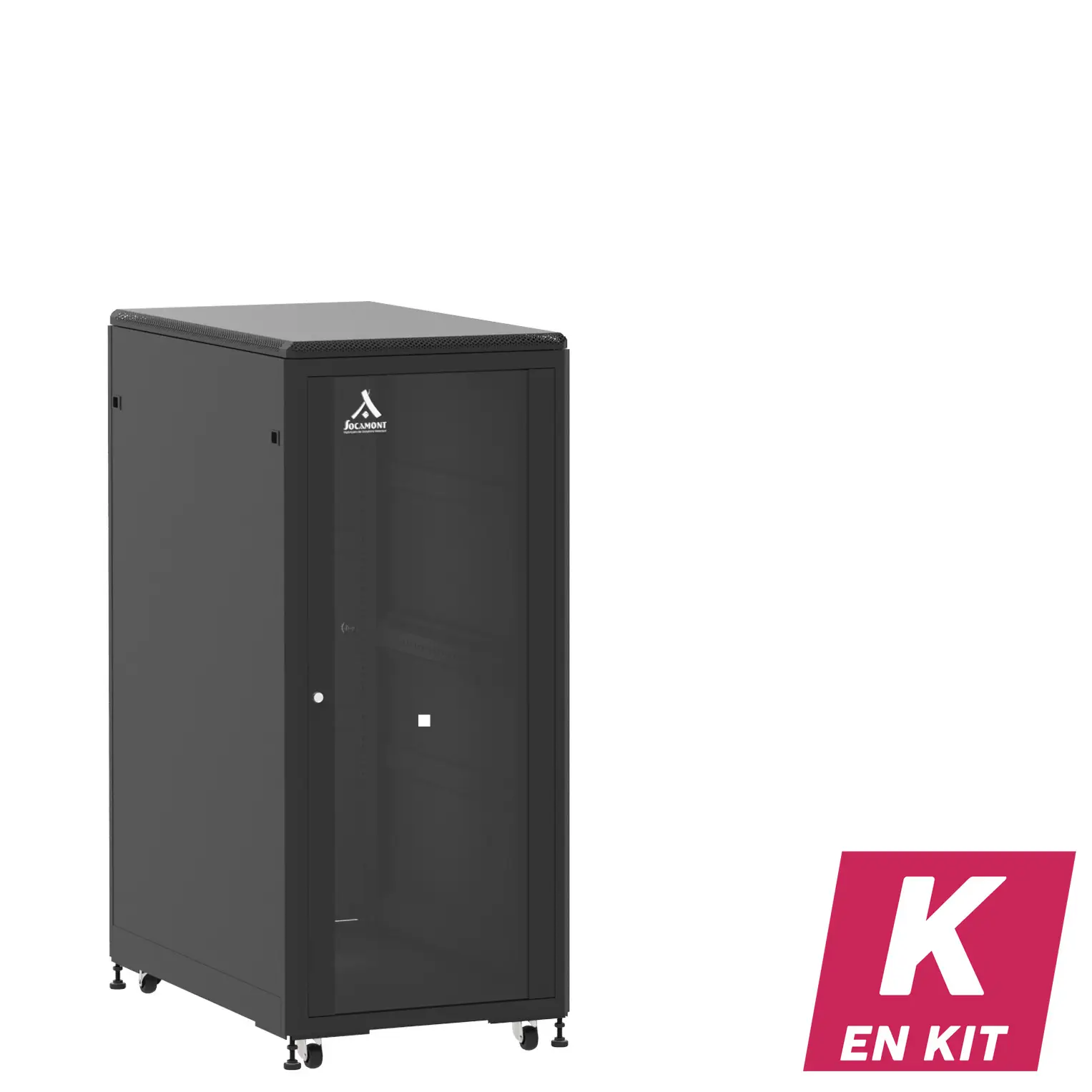 Socamont - Baie serveur Ligne 500 - 19" - 27U - H1407xL600xP1000 - Noir - En Kit - SV/SP/PL (réf. 527610KSVSPPL)