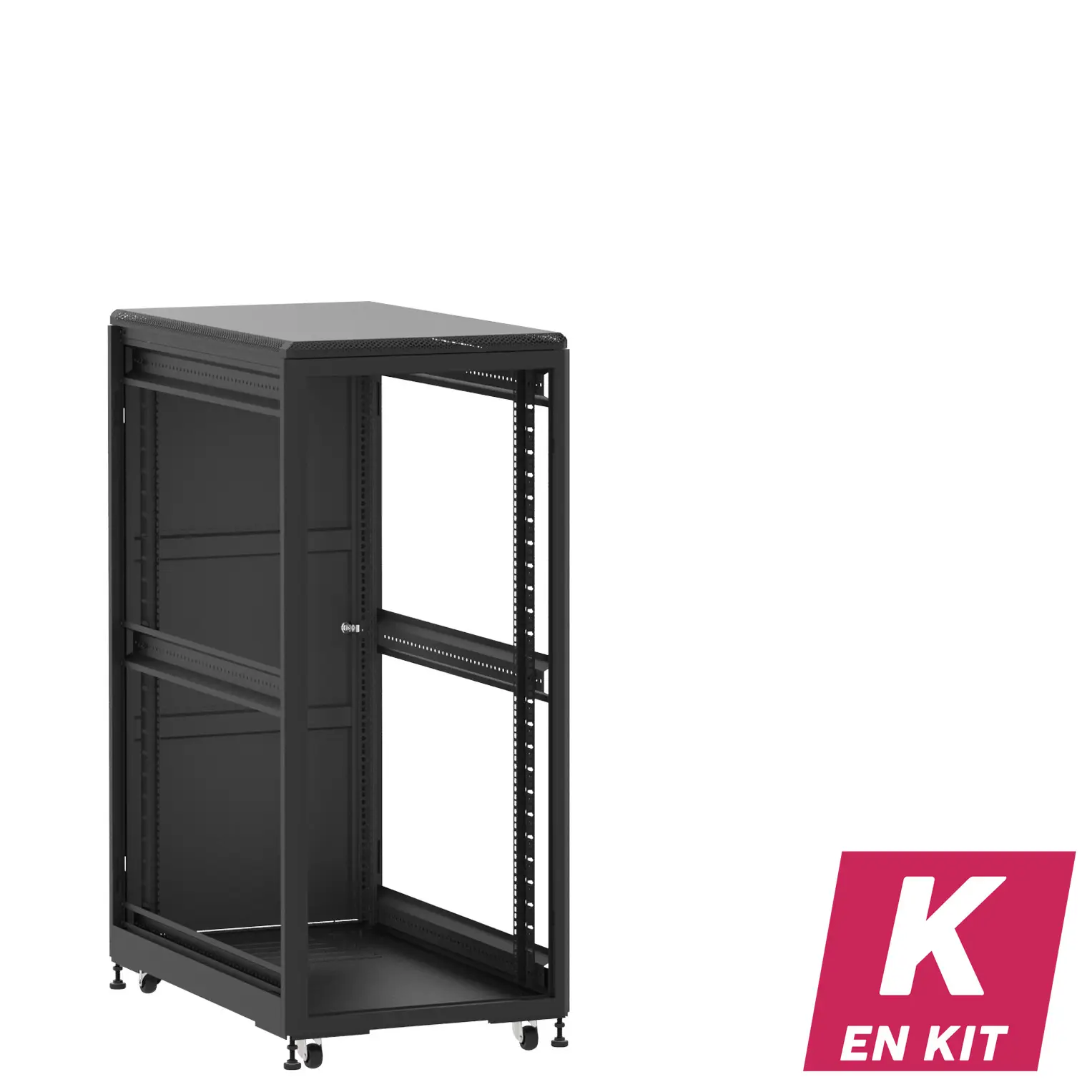 Socamont - Baie serveur Ligne 500 - 19" - 27U - H1407xL600xP1000 - Noir - En Kit - ZP/SP/ZL (réf. 527610KZPSPZL)