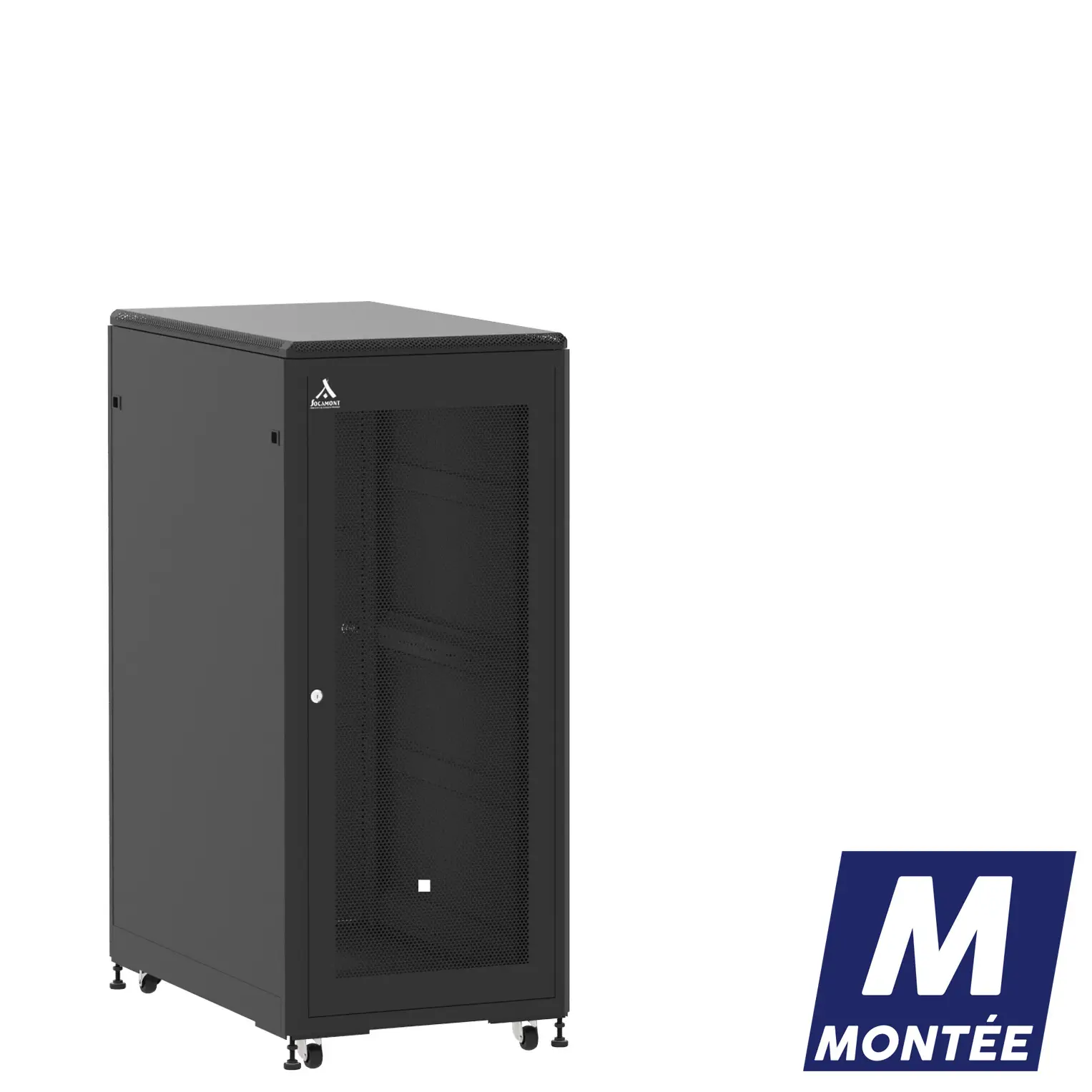 Socamont - Baie serveur Ligne 500 - 19" - 27U - H1407xL600xP1000 - Noir - Monté - SA/SP/PL (réf. 527610MSASPPL)