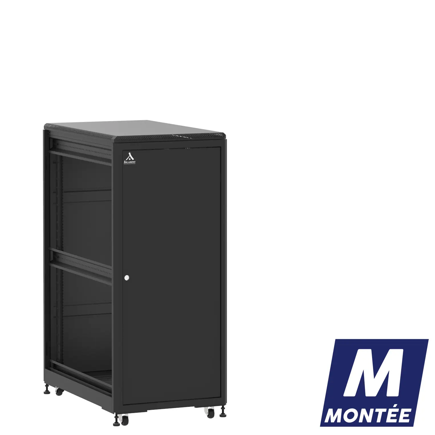 Socamont - Baie serveur Ligne 500 - 19" - 27U - H1407xL600xP1000 - Noir - Monté - SP/PP/ZL (réf. 527610MSPPPZL)