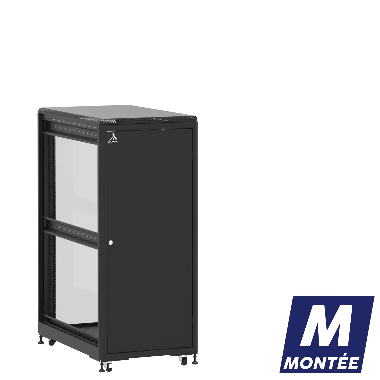 Socamont - Baie serveur Ligne 500 - 19" - 27U - H1407xL600xP1000 - Noir - Monté - SP/SV/ZL (réf. 527610MSPSVZL)