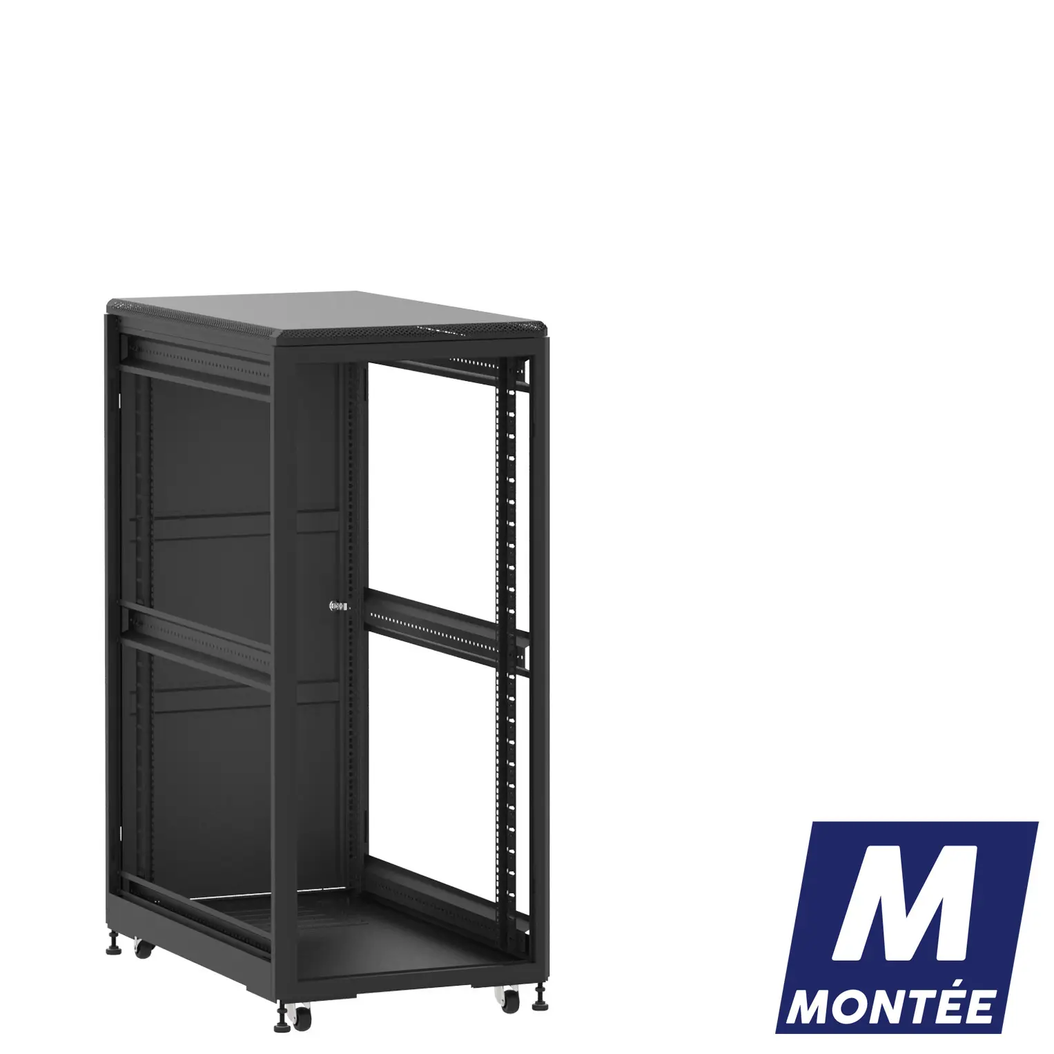 Socamont - Baie serveur Ligne 500 - 19" - 27U - H1407xL600xP1000 - Noir - Monté - ZP/SP/ZL (réf. 527610MZPSPZL)
