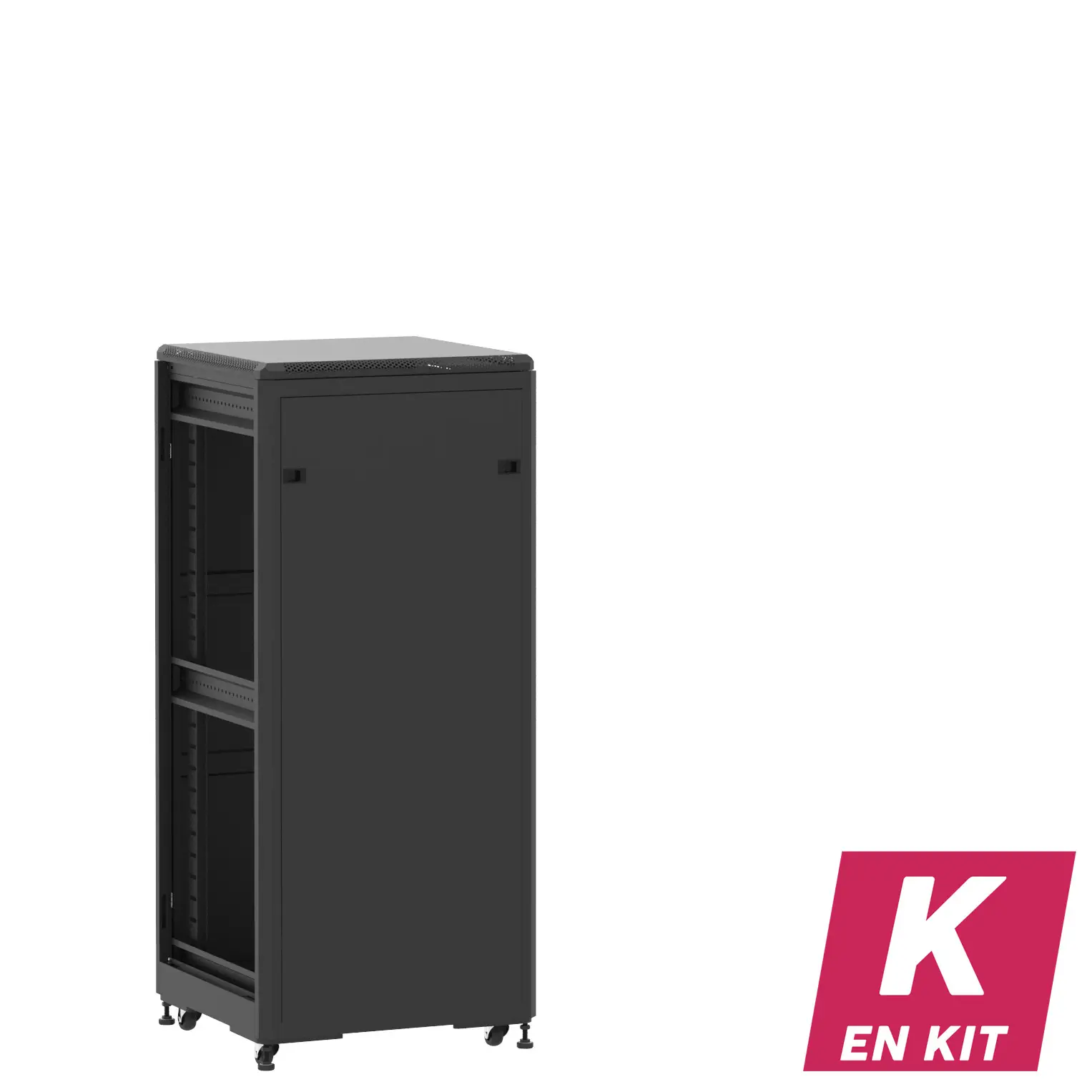 Socamont - Baie serveur Ligne 500 - 19" - 27U - H1407xL600xP600 - Noir - En Kit - PP/SP/ZL (réf. 52766KPPSPZL)