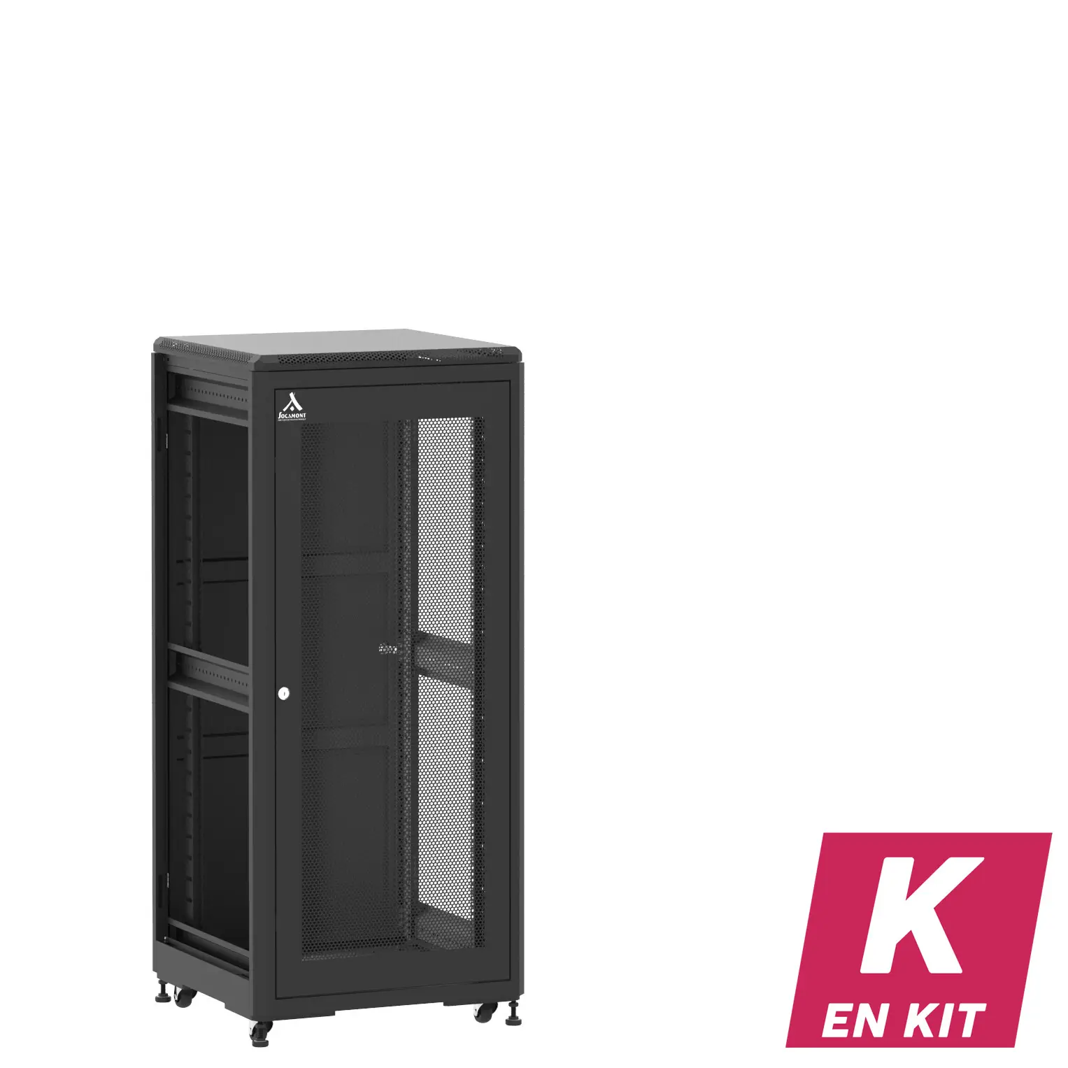Socamont - Baie serveur Ligne 500 - 19" - 27U - H1407xL600xP600 - Noir - En Kit - SA/SP/ZL (réf. 52766KSASPZL)