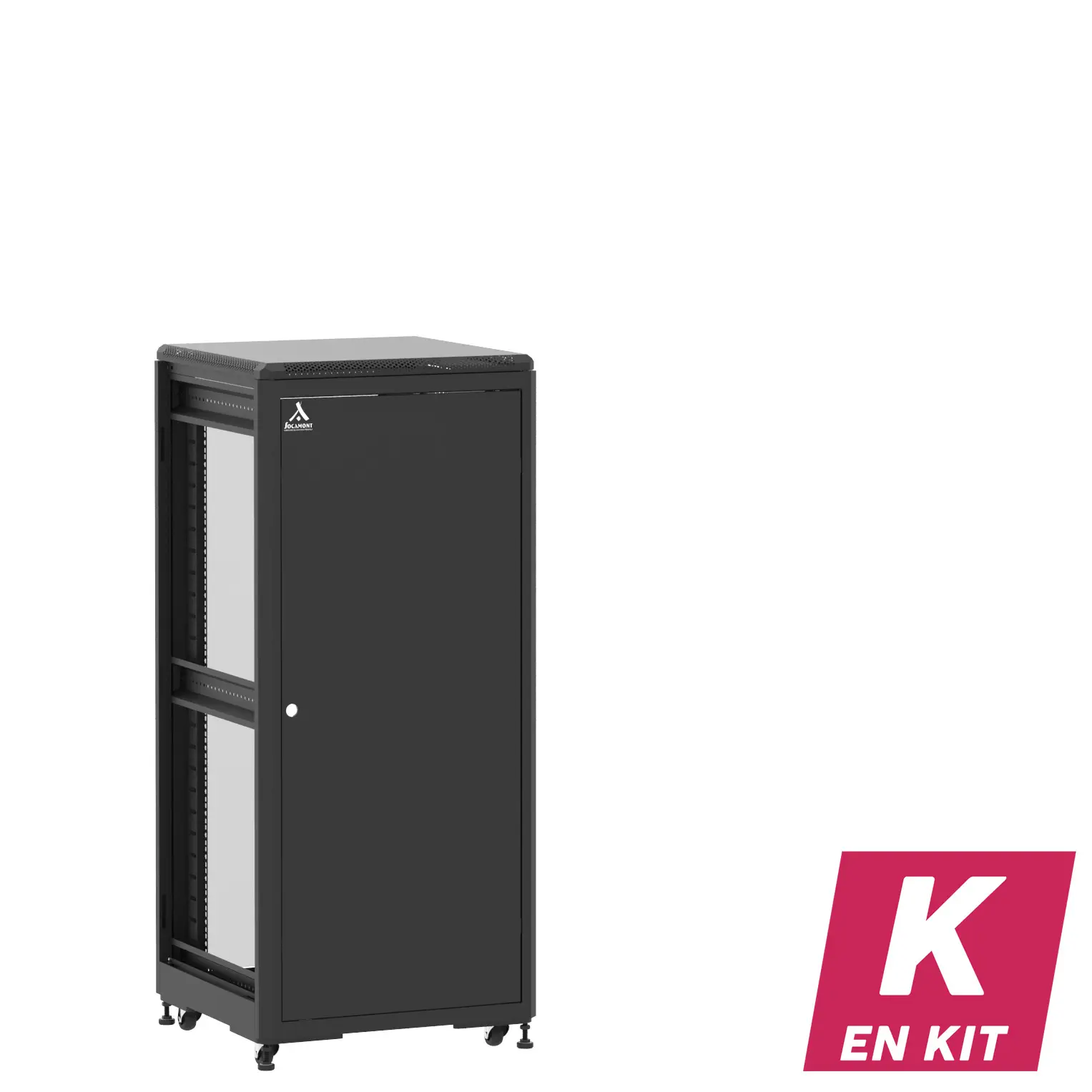 Socamont - Baie serveur Ligne 500 - 19" - 27U - H1407xL600xP600 - Noir - En Kit - SP/SV/ZL (réf. 52766KSPSVZL)
