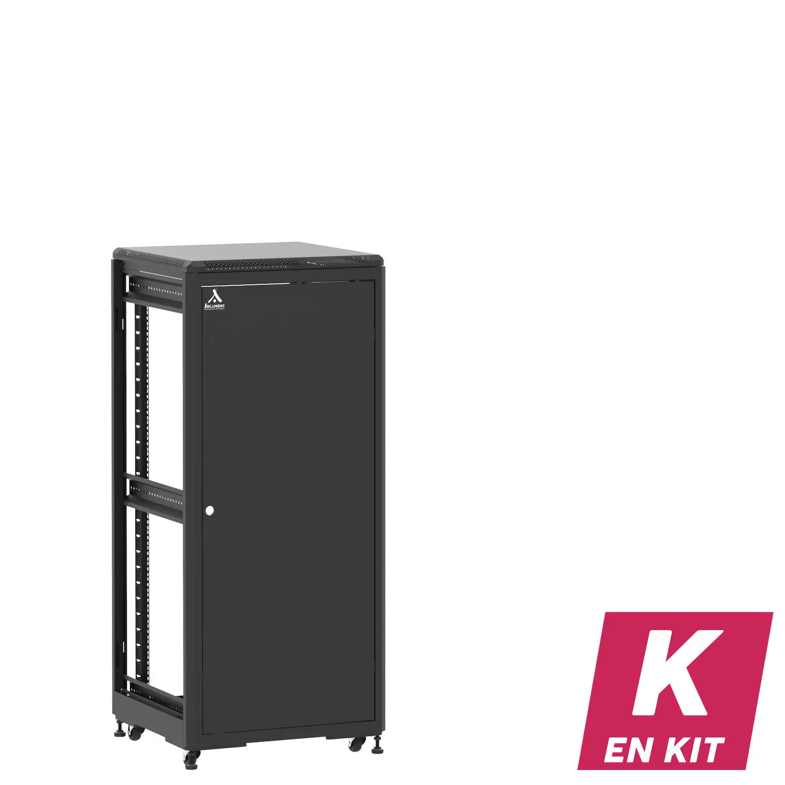 Socamont - Baie serveur Ligne 500 - 19" - 27U - H1407xL600xP600 - Noir - En Kit - SP/ZP/ZL (réf. 52766KSPZPZL)