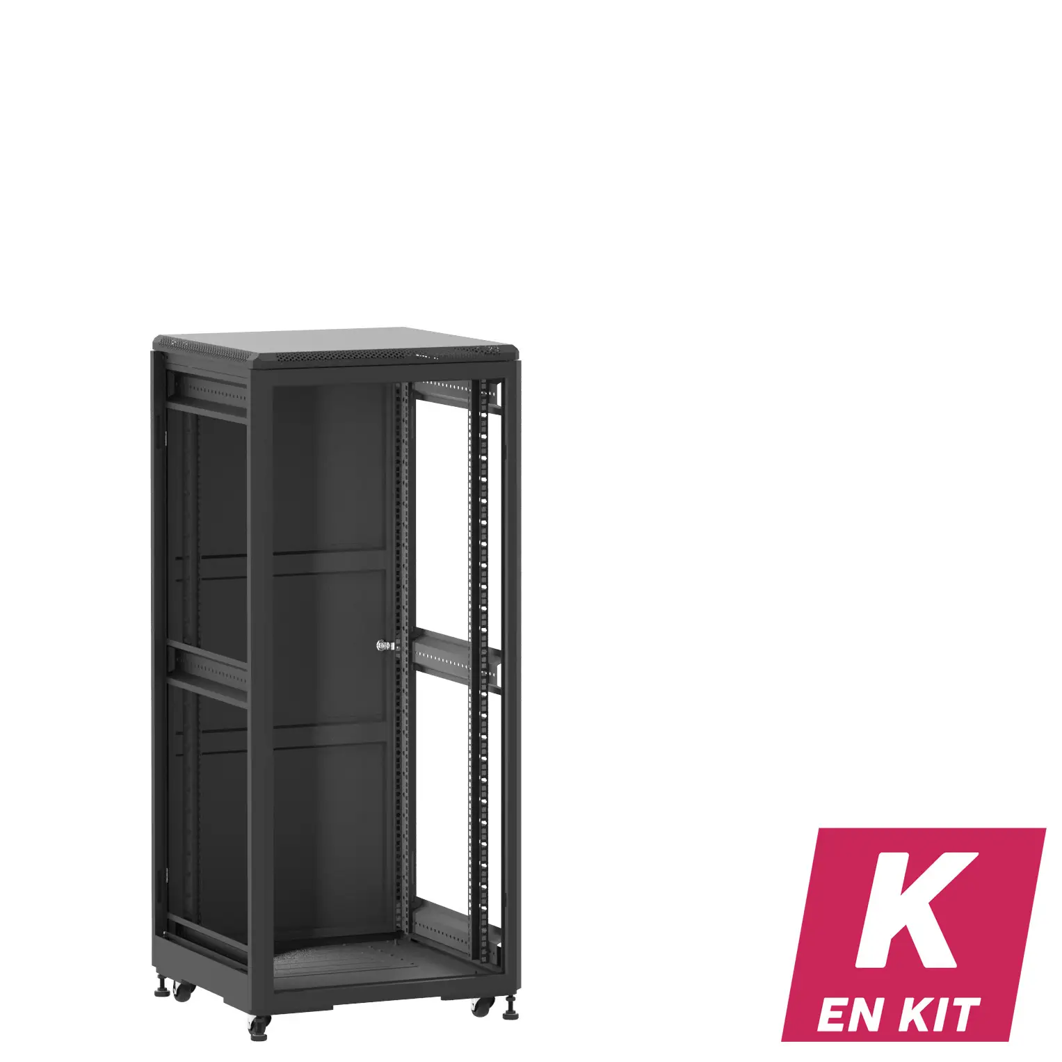 Socamont - Baie serveur Ligne 500 - 19" - 27U - H1407xL600xP600 - Noir - En Kit - ZP/SP/ZL (réf. 52766KZPSPZL)