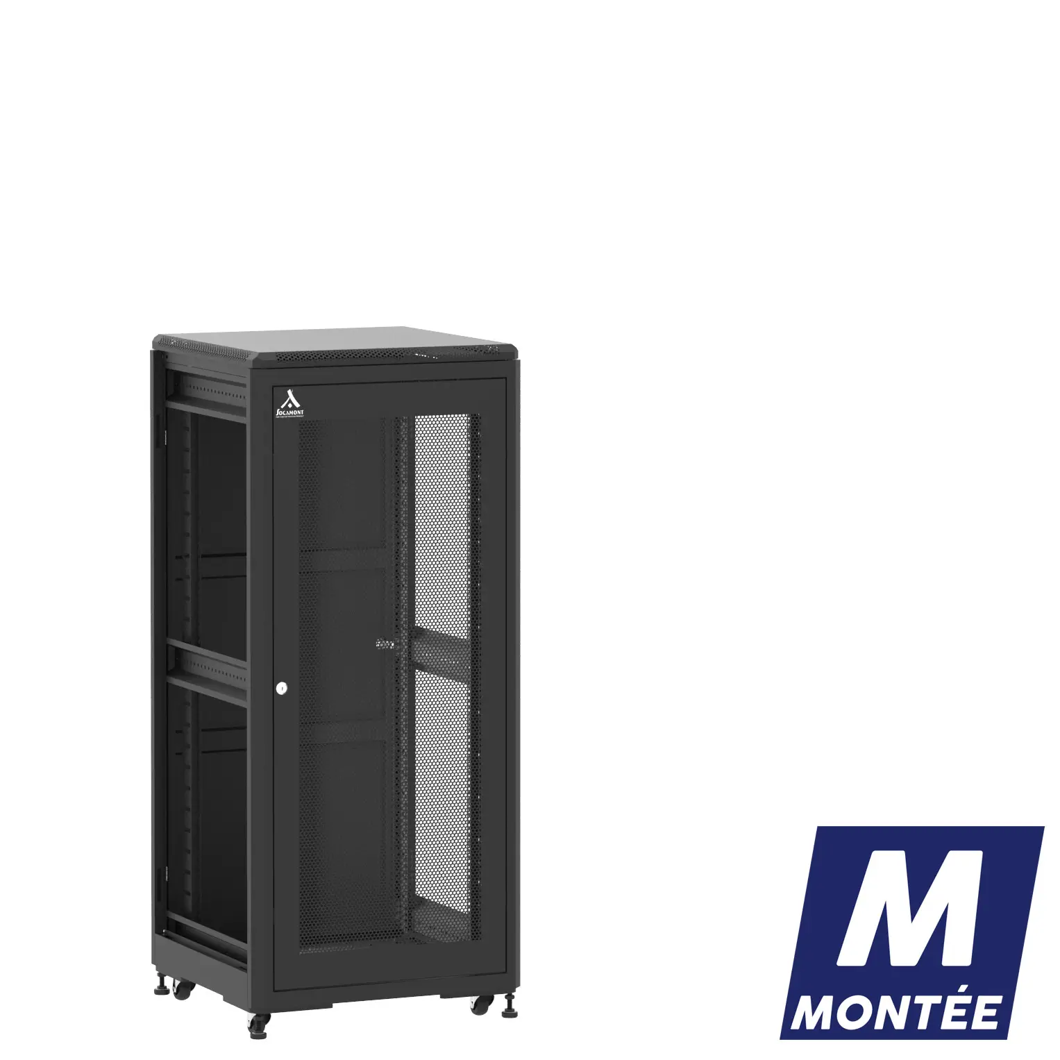 Socamont - Baie serveur Ligne 500 - 19" - 27U - H1407xL600xP600 - Noir - Monté - SA/SP/ZL (réf. 52766MSASPZL)