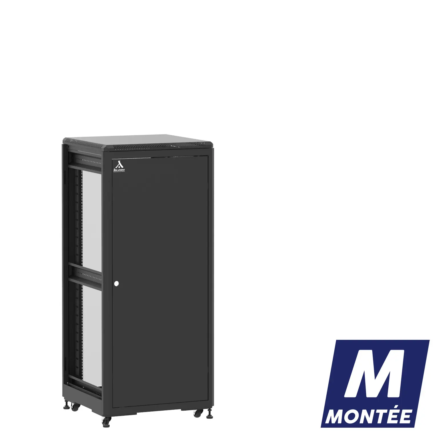 Socamont - Baie serveur Ligne 500 - 19" - 27U - H1407xL600xP600 - Noir - Monté - SP/SV/ZL (réf. 52766MSPSVZL)