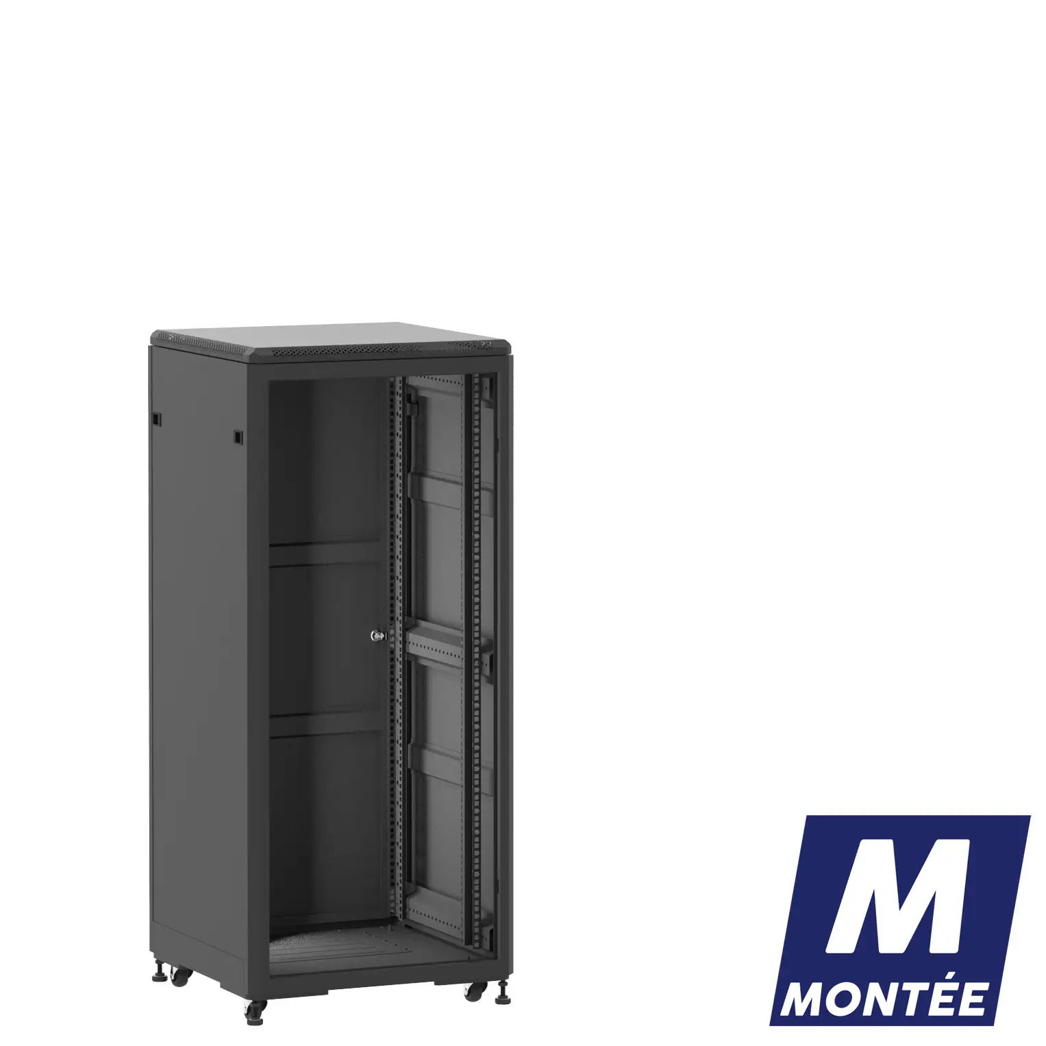 Socamont - Baie serveur Ligne 500 - 19" - 27U - H1407xL600xP600 - Noir - Monté - ZP/SP/PL (réf. 52766MZPSPPL)