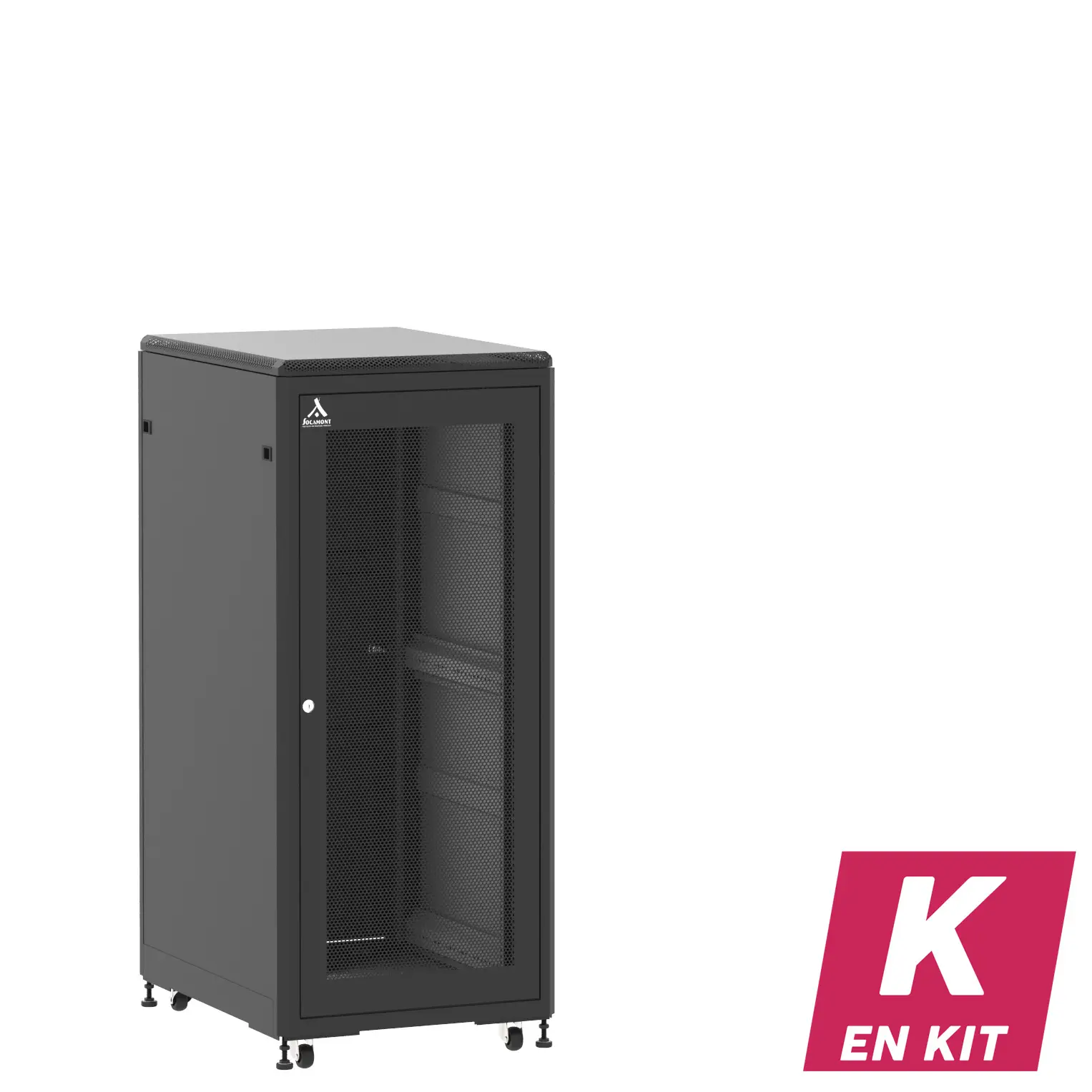 Socamont - Baie serveur Ligne 500 - 19" - 27U - H1407xL600xP800 - Noir - En Kit - SA/SP/PL (réf. 52768KSASPPL)