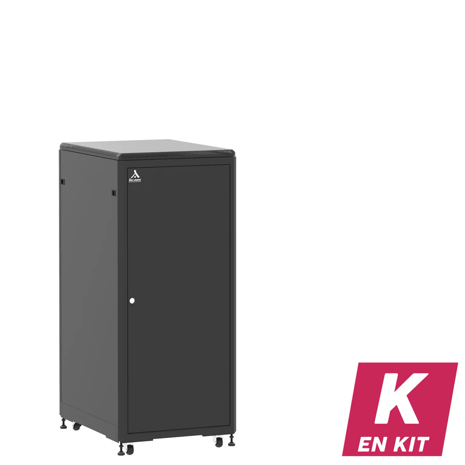 Socamont - Baie serveur Ligne 500 - 19" - 27U - H1407xL600xP800 - Noir - En Kit - SP/SP/PL (réf. 52768KSPSPPL)