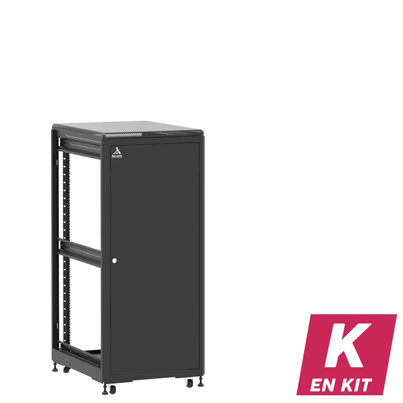 Socamont - Baie serveur Ligne 500 - 19" - 27U - H1407xL600xP800 - Noir - En Kit - SP/ZP/ZL (réf. 52768KSPZPZL)