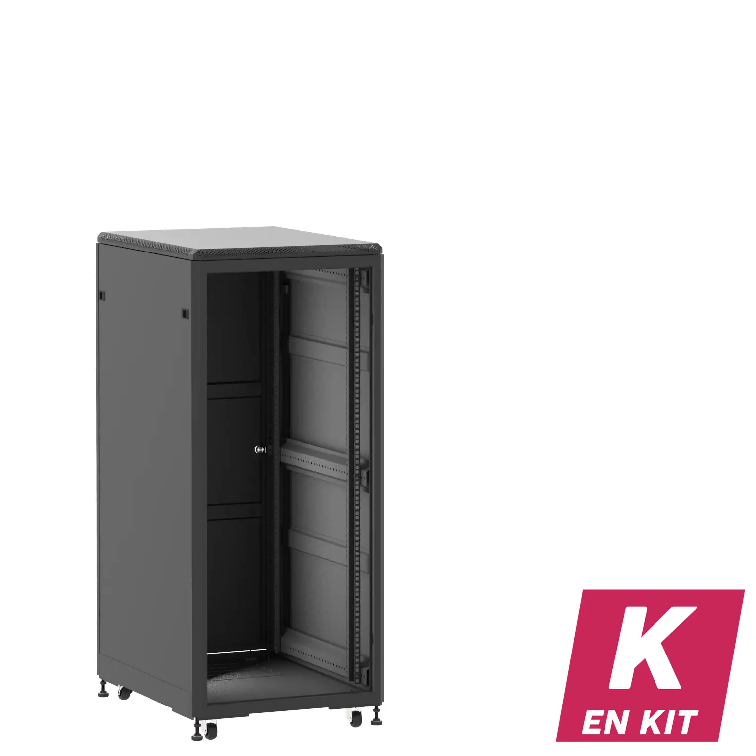 Socamont - Baie serveur Ligne 500 - 19" - 27U - H1407xL600xP800 - Noir - En Kit - ZP/SP/PL (réf. 52768KZPSPPL)